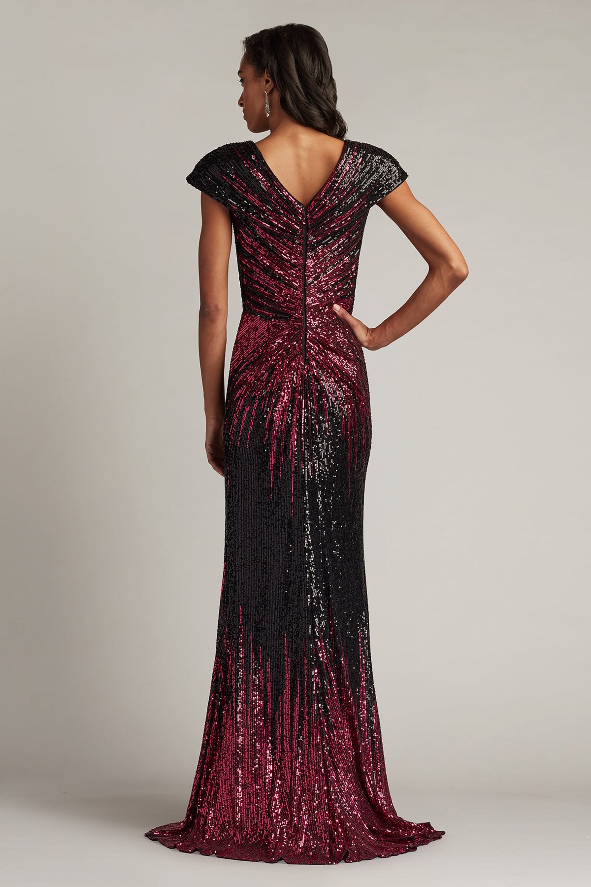 Formal Dresses Sequin Formal Long Dress Hibiscus Ombre