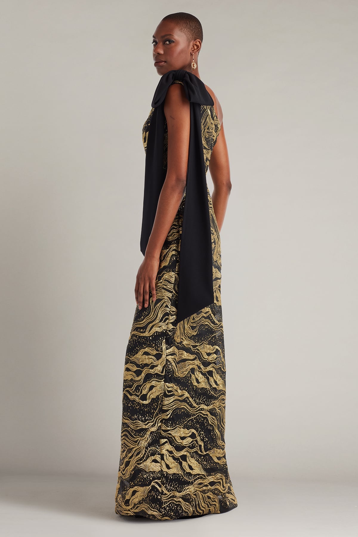 Formal Dresses Long Formal Mother of the Bride Dress Gold/Black