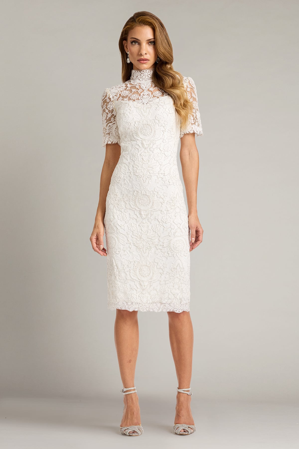 Cocktail Dresses Short Lace Cocktail Dress Ivory