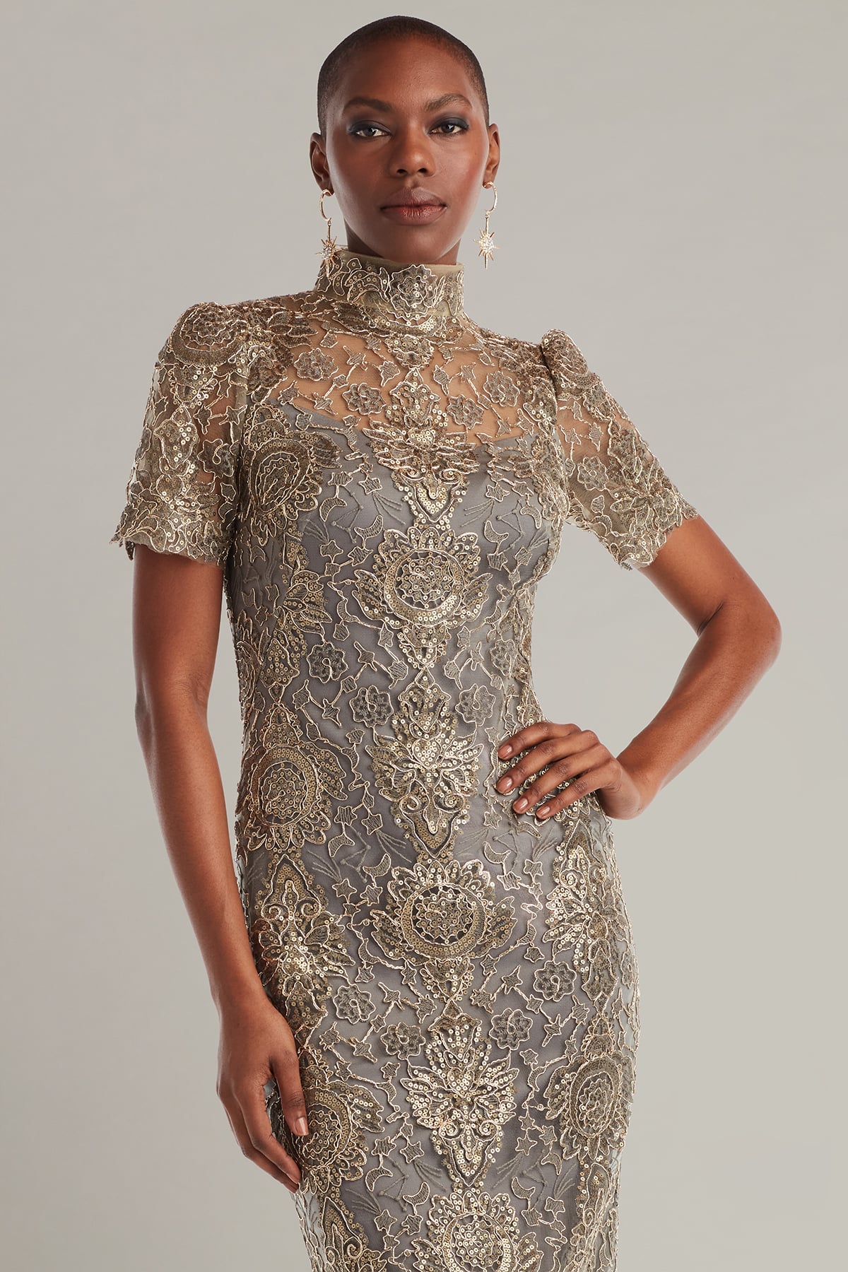Cocktail Dresses Short Lace Cocktail Dress Smoke Pearl