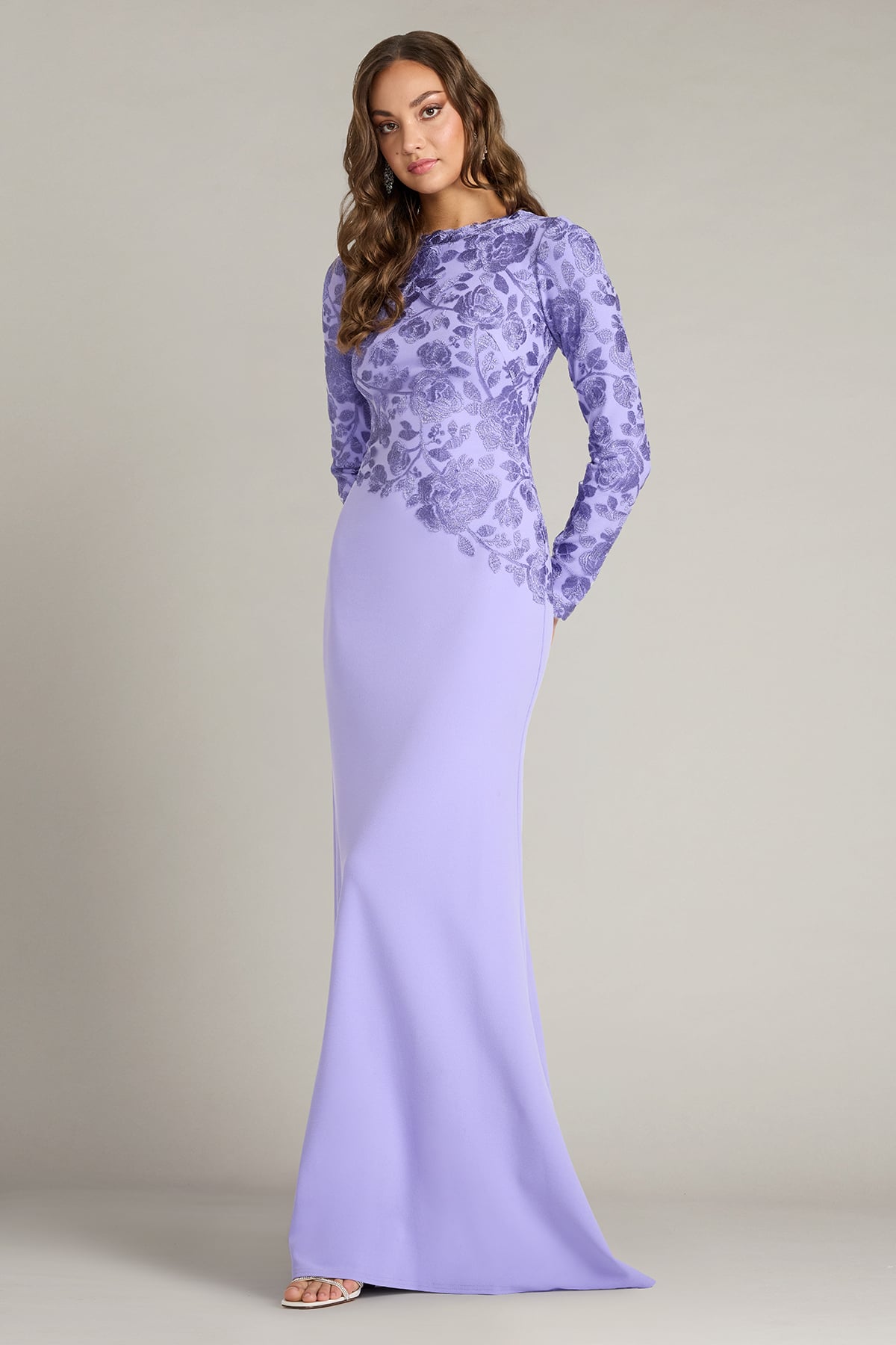 jewel purple dress Purple Grecian Prom Formal Evening Dress with Sparkly Jewel Neckline Large / Purple