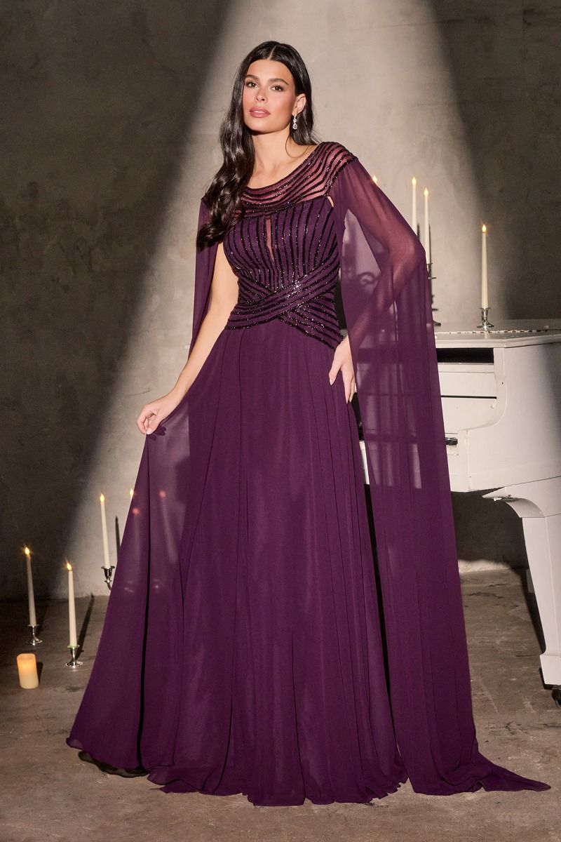 Ladivine CL08 Prom Dress - Eggplant