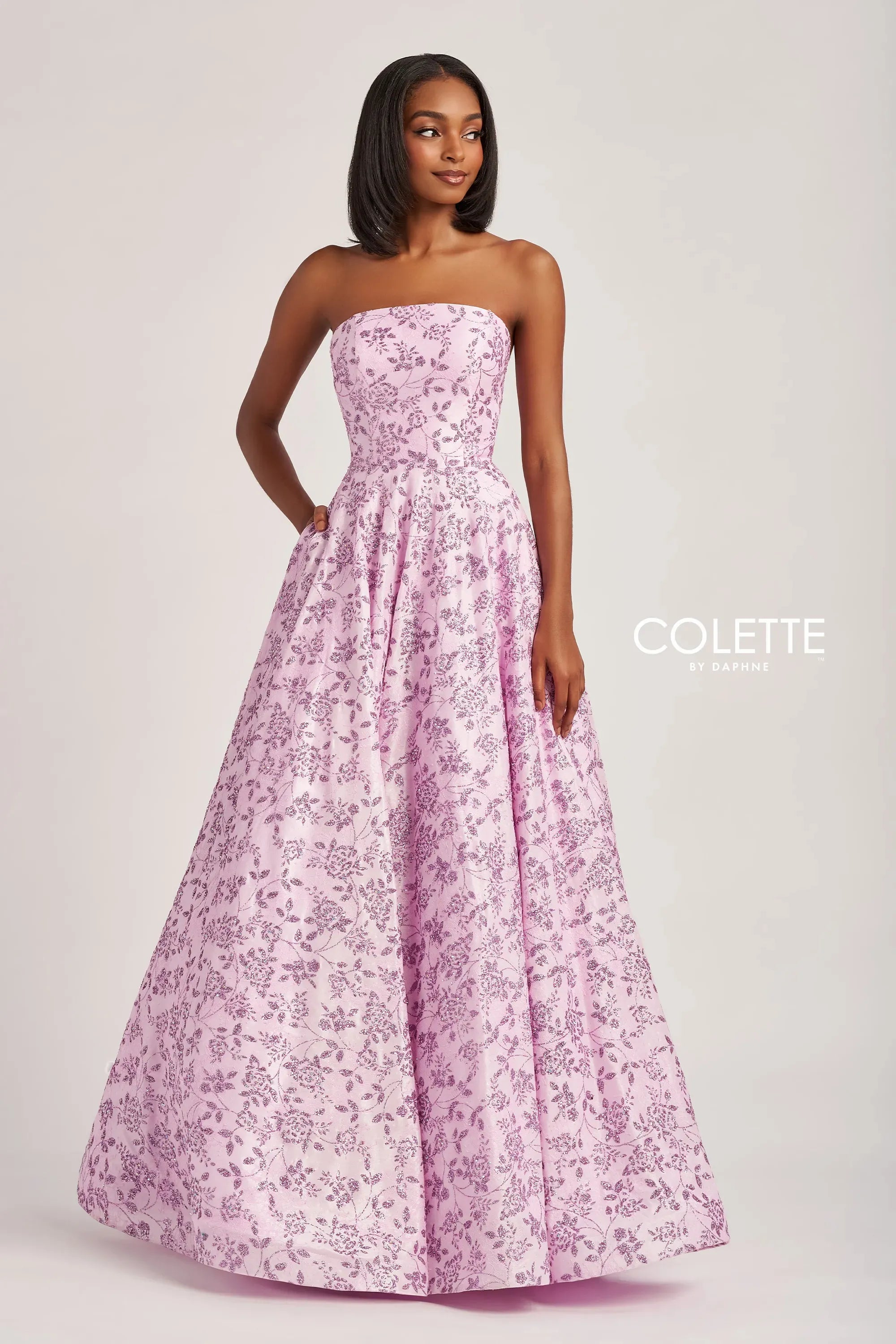 Prom Dresses Glitter A Line Formal Long Prom Dress Lilac