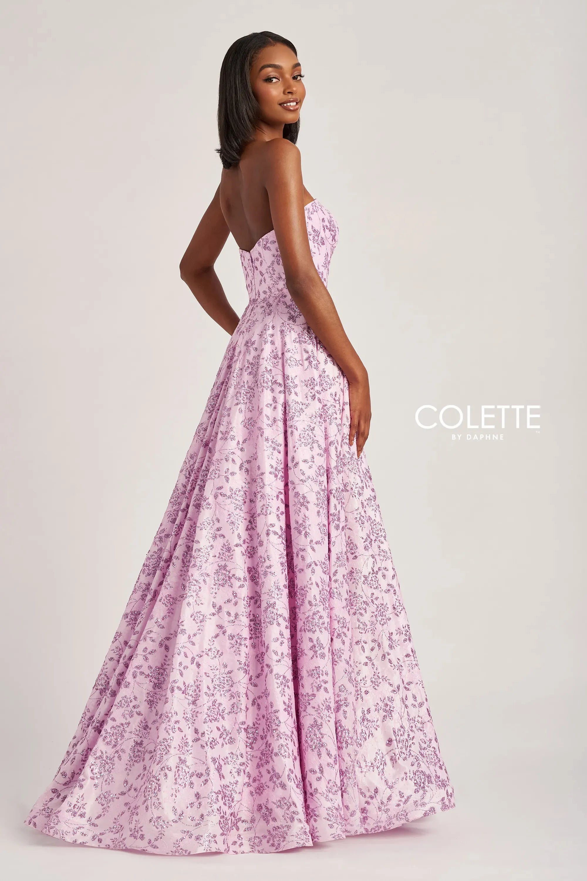 Prom Dresses Glitter A Line Formal Long Prom Dress Lilac