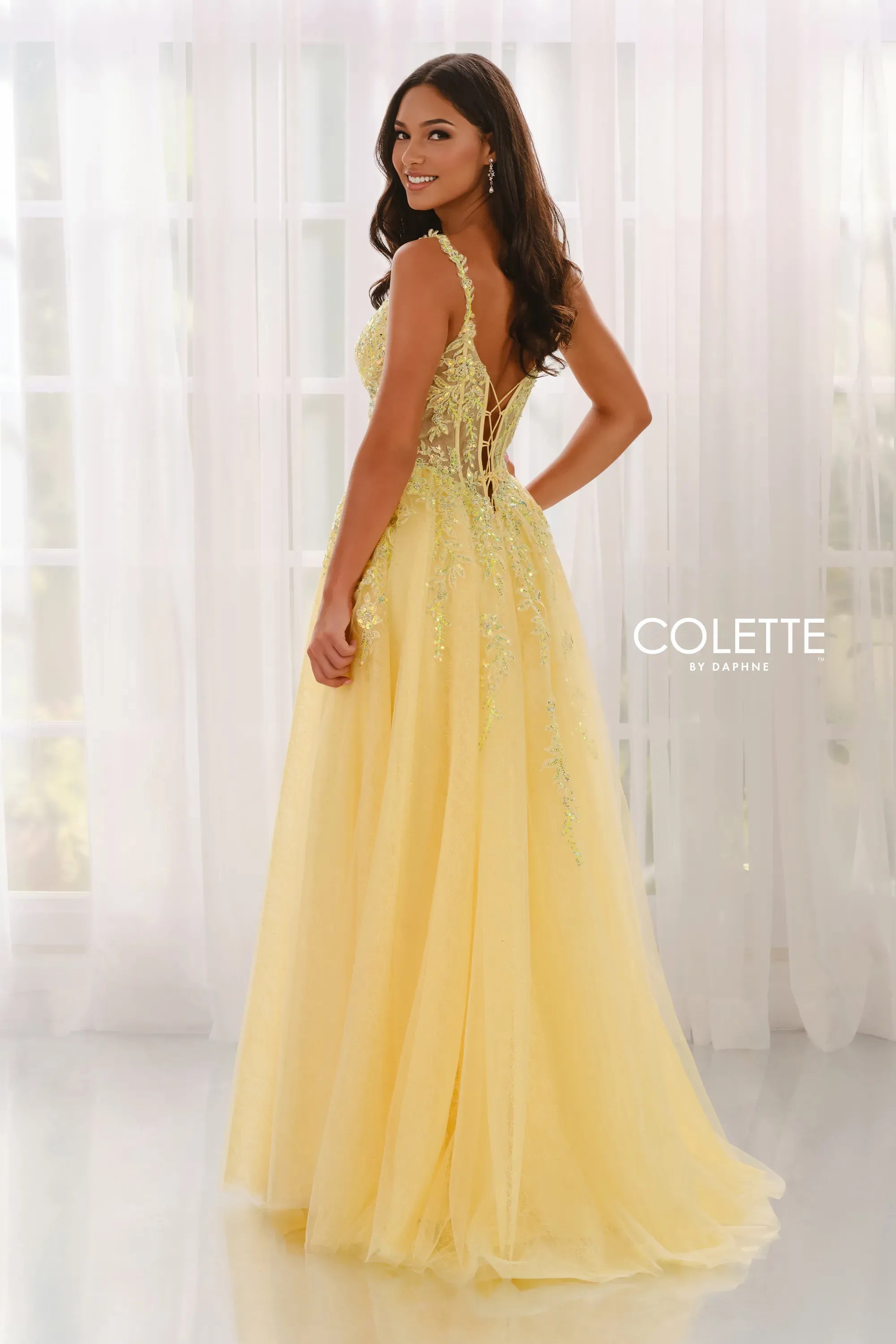 Prom Dresses A Line Sequin Glitter Formal Long Prom Dress Sunshine