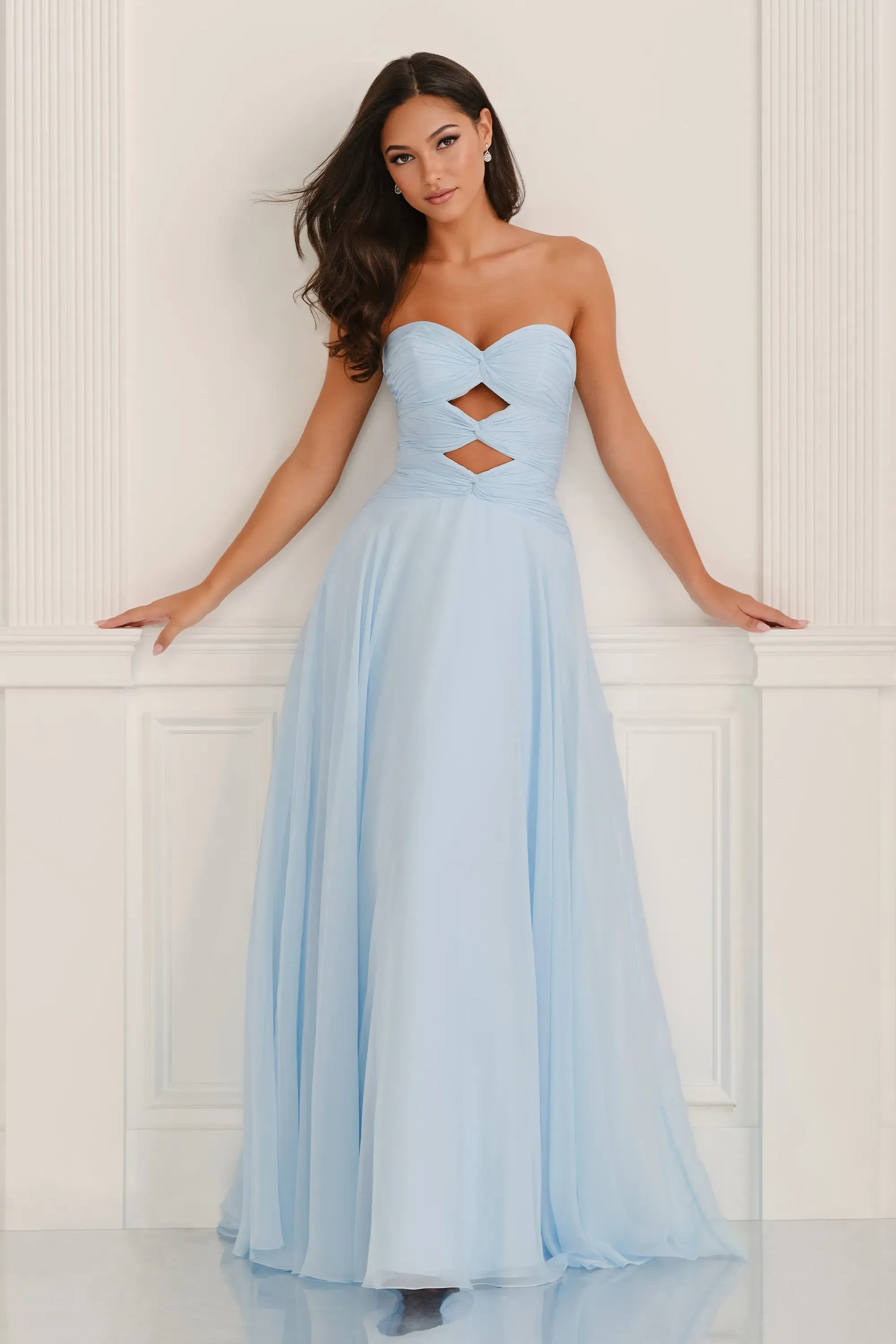 Prom Dresses A Line Long Formal Prom Dress Blue