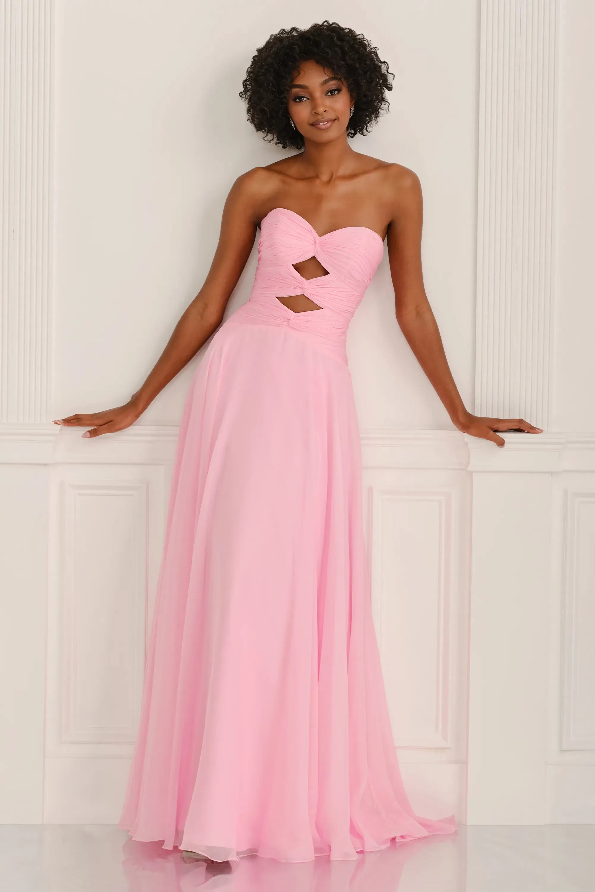 Prom Dresses A Line Long Formal Prom Dress Pink