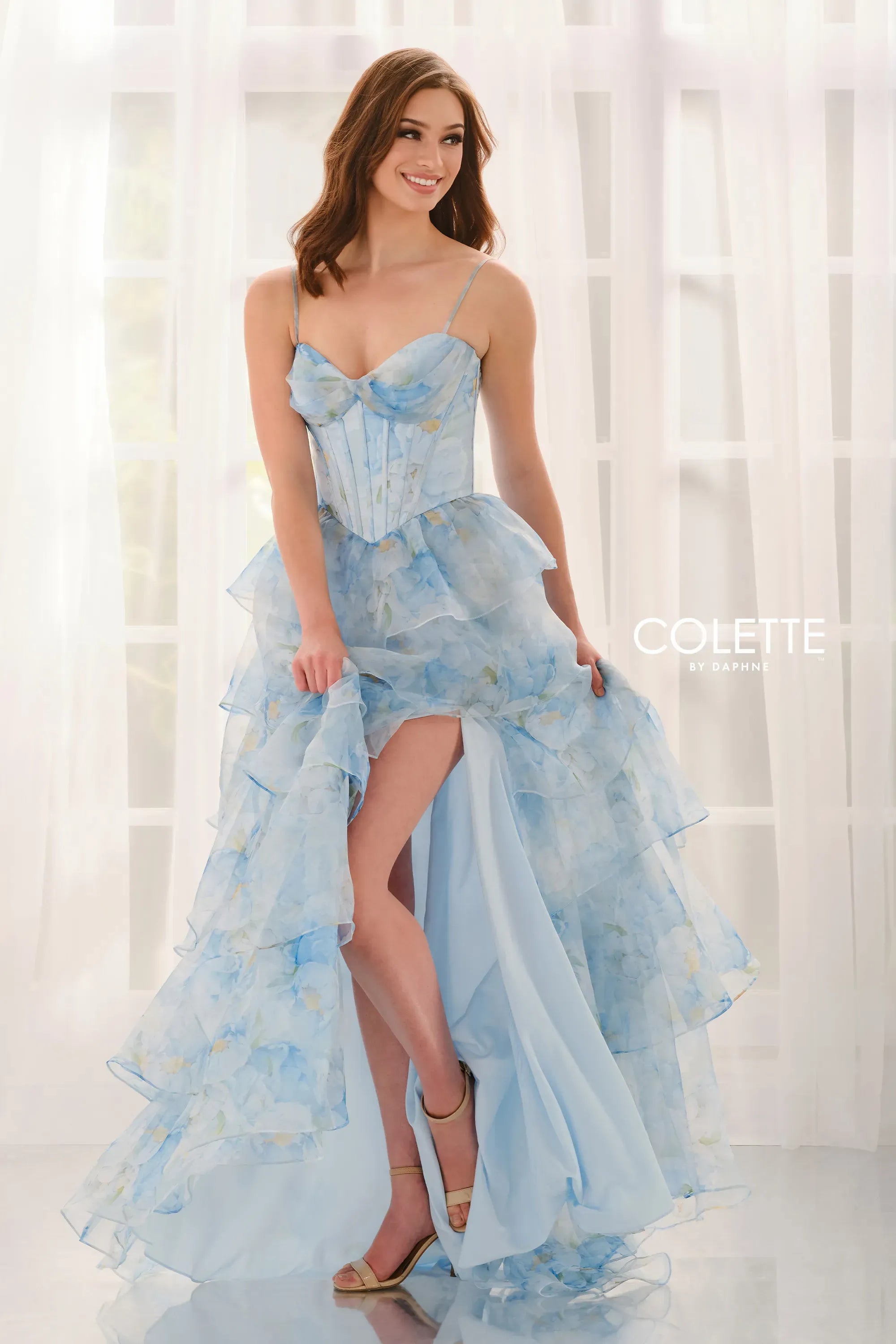 strapless open back dress Colette by Daphne CL6123 Ball Gown Formal Long Prom Dress – The Dress Outlet