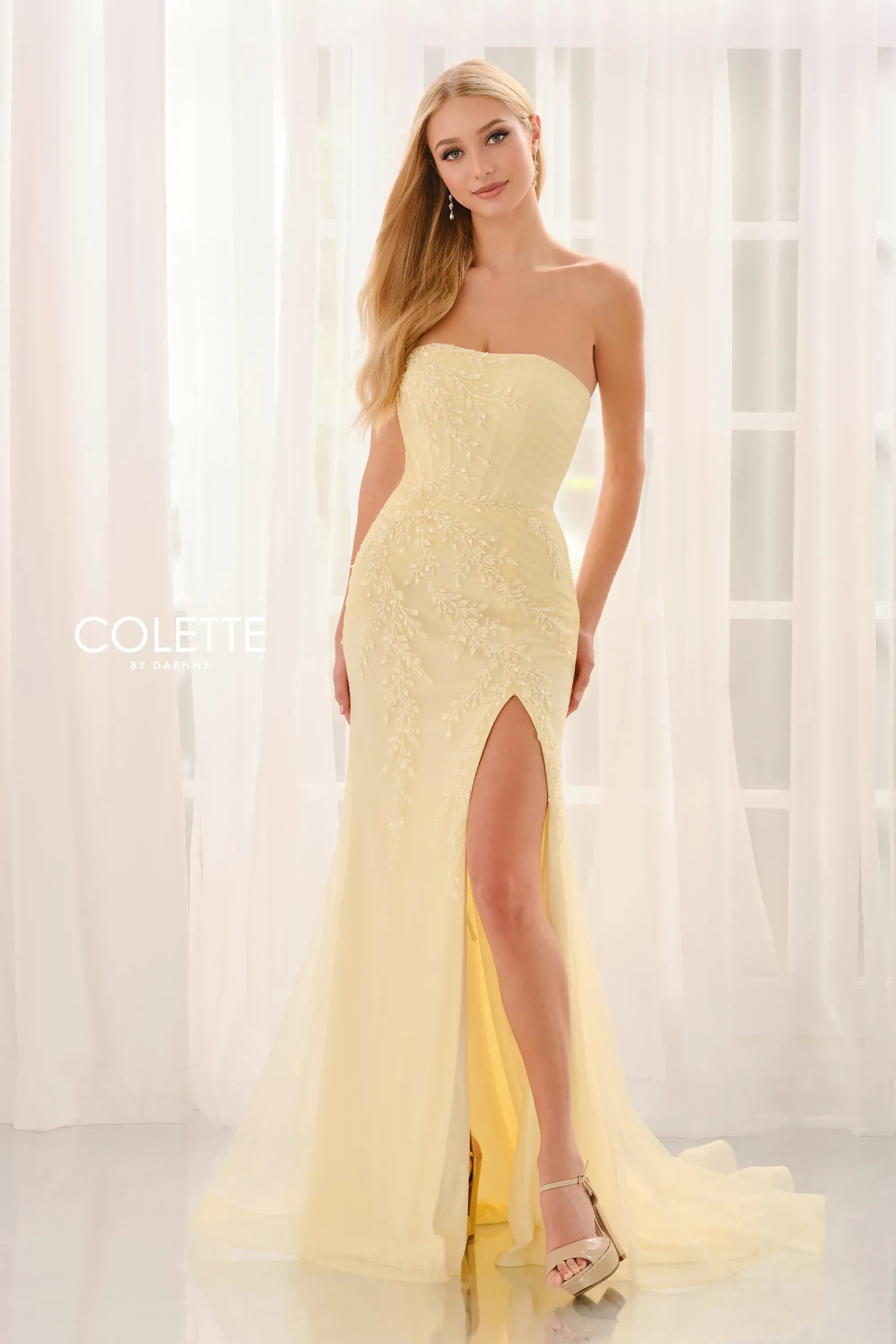 Prom Dresses Long Formal Lace Applique Prom Dress Buttercup
