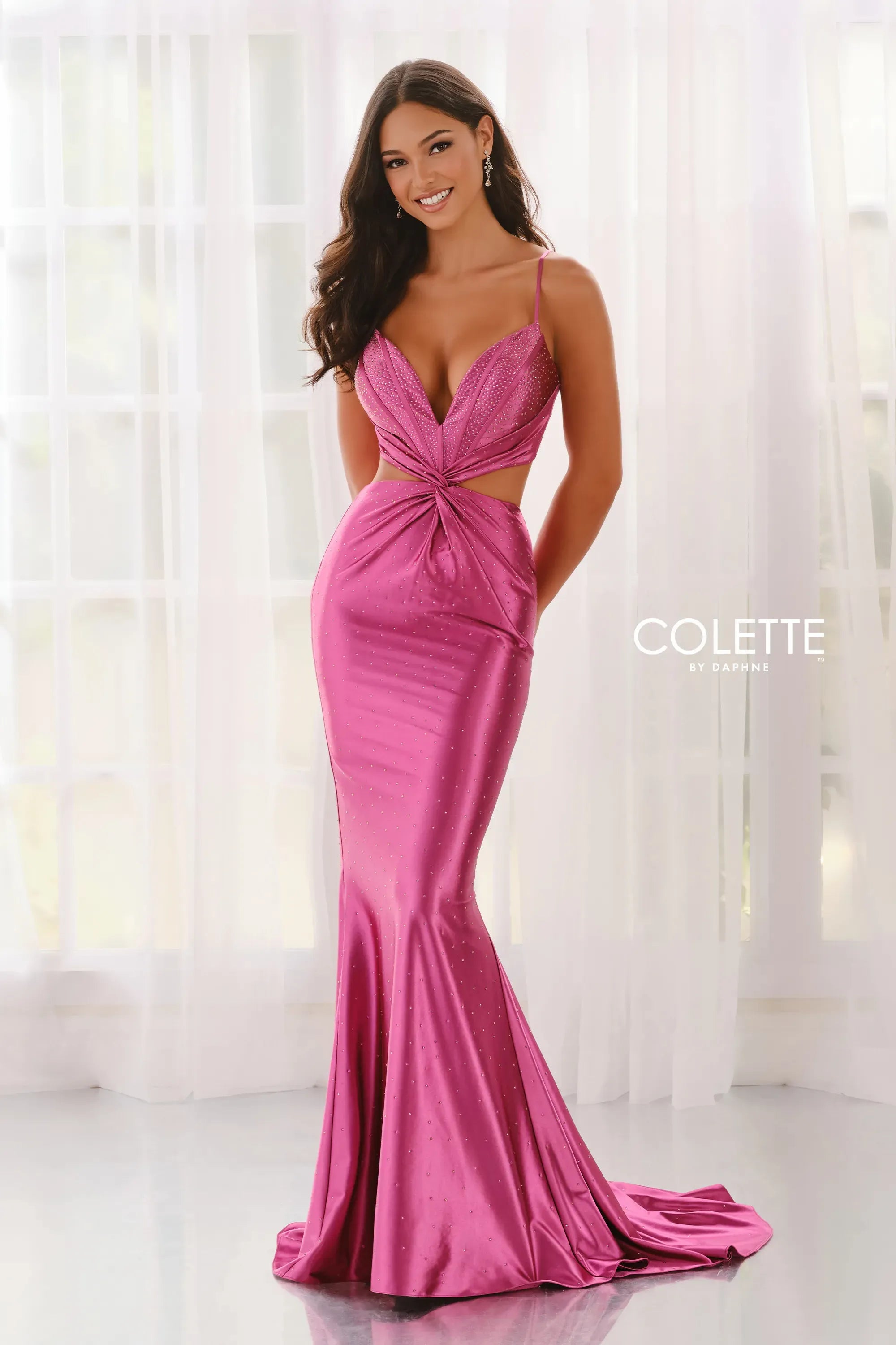 Prom Dresses Fitted Long Formal Evening Prom Dress Raspberry