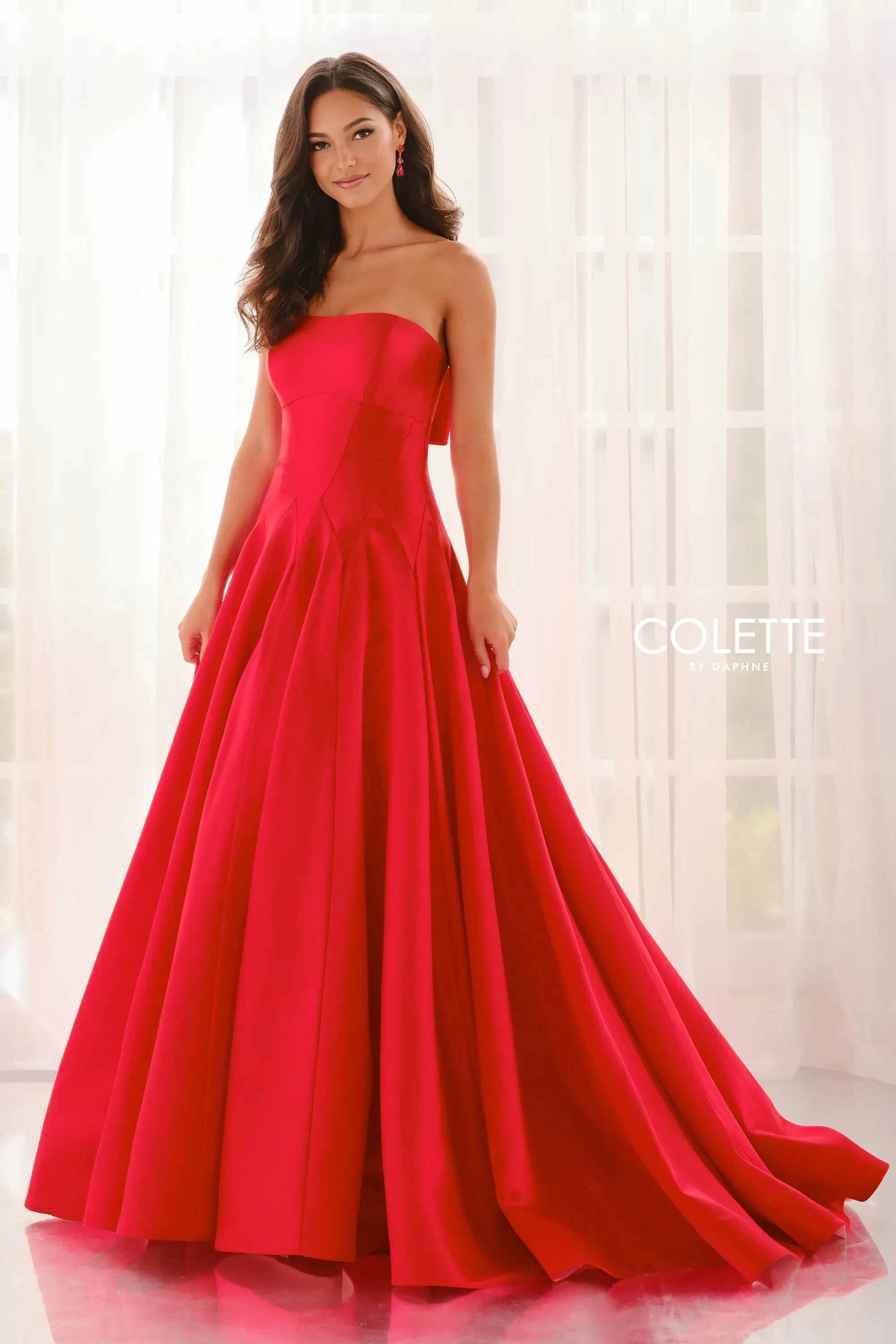 Colette by Daphne CL6189 Long Ball Gown Formal Prom Dress - Black / 12 Colette by Daphne CL6189 Long Ball Gown Formal Prom Dress - Black / 12