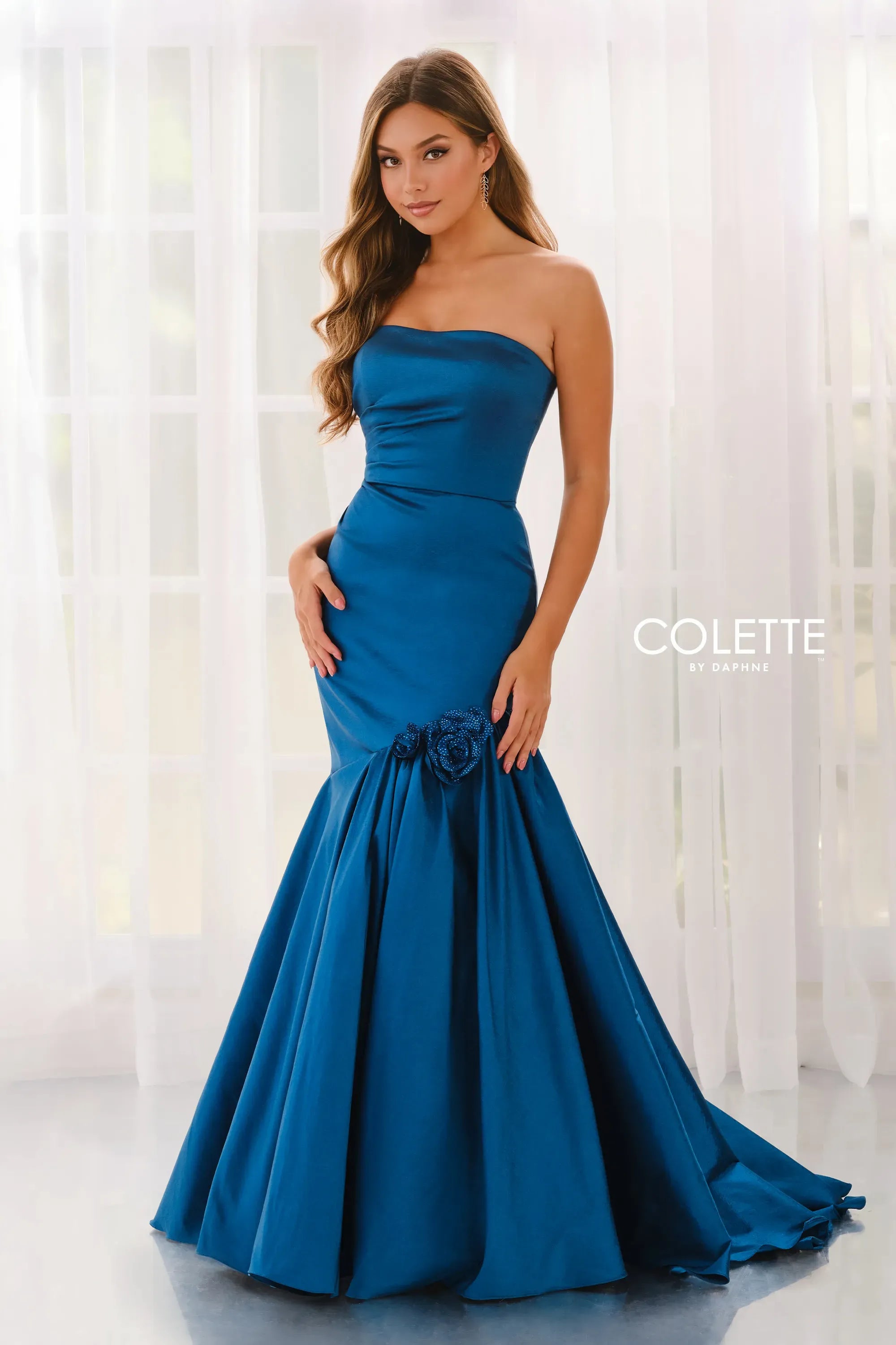 Prom Dresses Formal Mermaid Long Evening Prom Dress Peacock