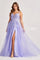 Prom Dresses Sequin Long Slit Glitter A Line Formal Prom Dress Lilac