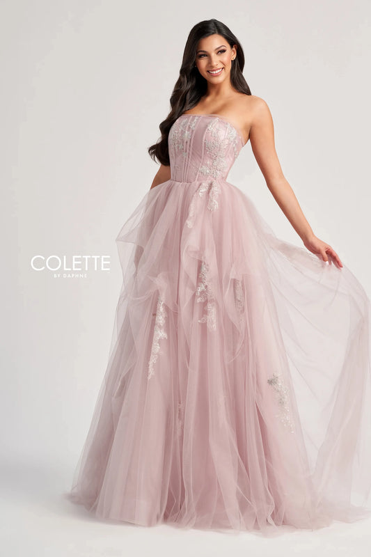 Prom Dresses Sequin Long Ball Gown Formal Prom Dress Blush