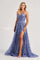 Prom Dresses A Line Sequin Long Formal Prom Dress Periwinkle