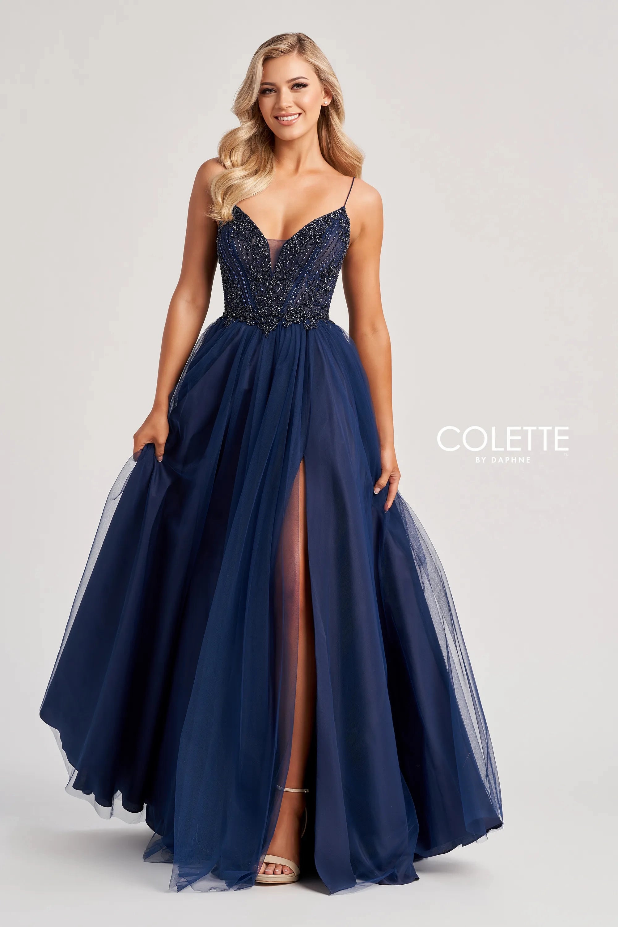blue sequin dress with stars Blair Sequin Lace Midi Dress Blue main image 0