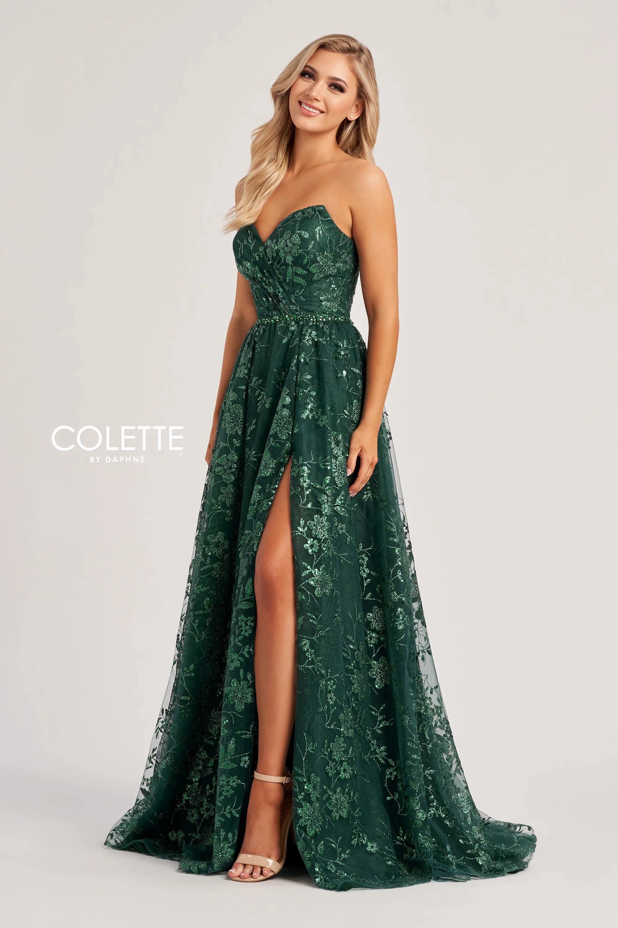 Colette CL8260 Long Prom Dress Evergreen / 10 Colette CL8260 Long Prom Dress Evergreen / 10