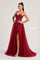 Prom Dresses Long Sequin A Line Formal Prom Dress Burgundy