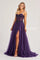 Prom Dresses Long Sequin A Line Formal Prom Dress Plum