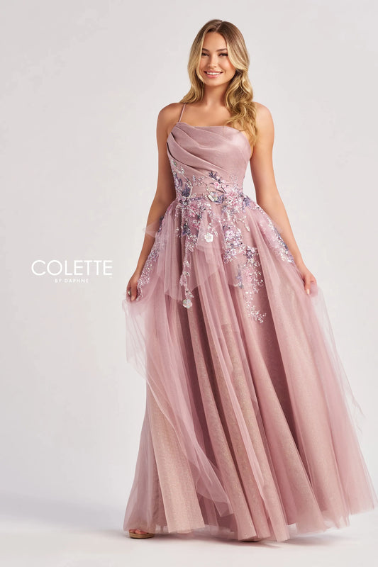 Prom Dresses Long Glitter A Line Formal Prom Dress Dusty Lilac Multi