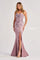 Prom Dresses Long Sequin Beaded Mermaid Formal Prom Dress Dusty Lilac Multi