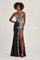 Prom Dresses Long Sequin Formal Prom Dress Black/Silver