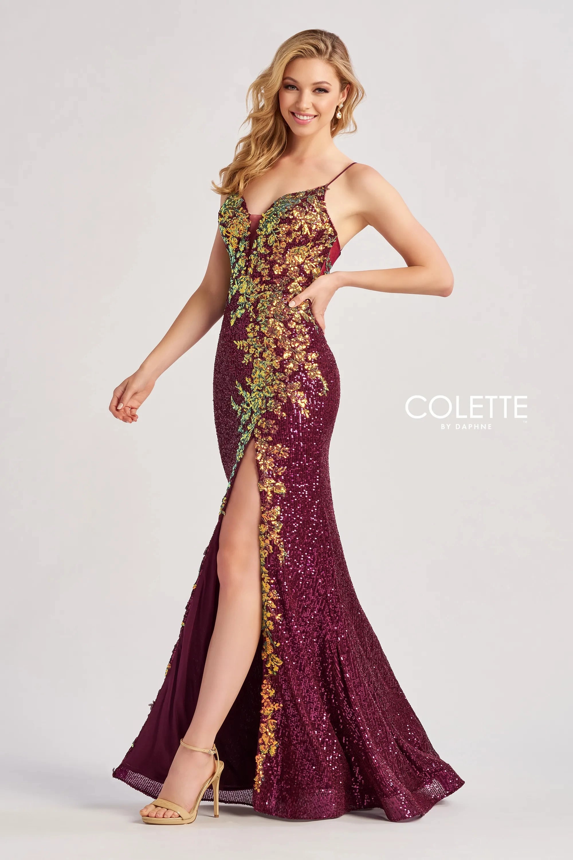 Prom Dresses Long Sequin Formal Prom Dress Wine