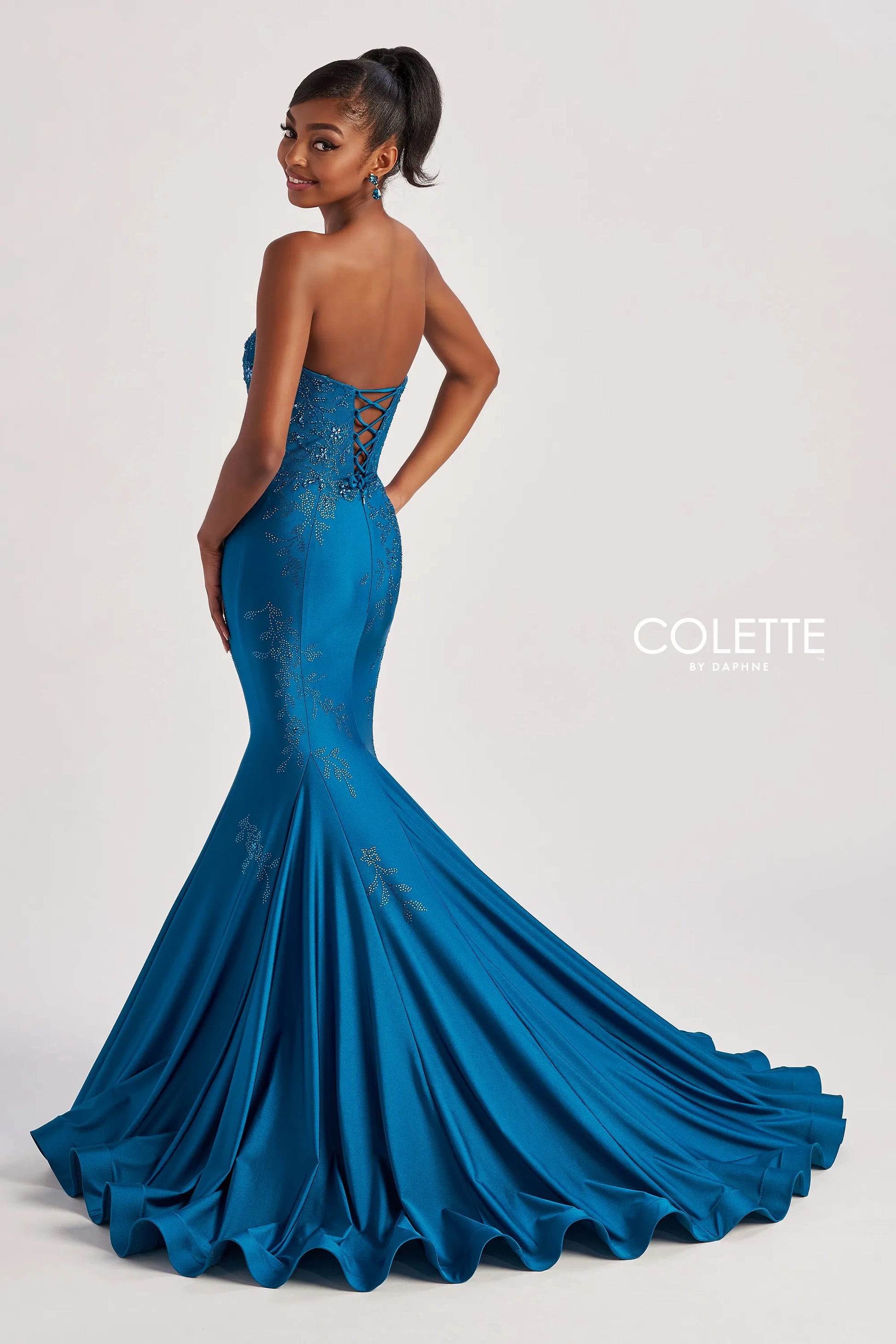 Colette by Daphne CL8445 Long Mermaid Formal Evening Prom Dress