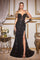 Prom Dresses Long Formal Fitted Sequin Prom Dress Black