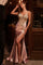 Prom Dresses  Fitted Prom Long Corset Beaded Formal Dress Nude Blush