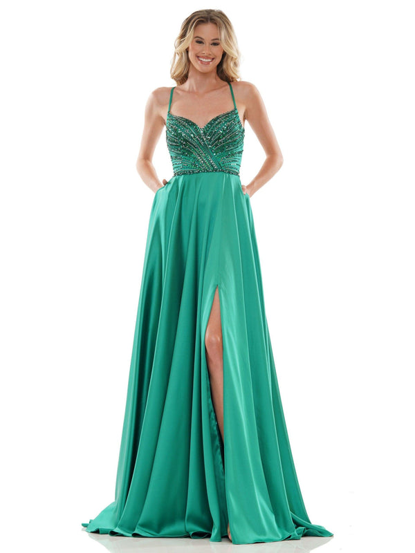 Colors 2672 Colors Long Formal Beaded Prom Dress