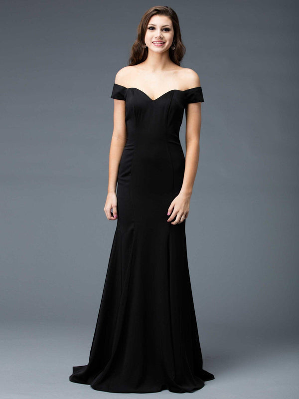 Colors 1768 Colors Long Formal Fitted Bridesmaid Dress