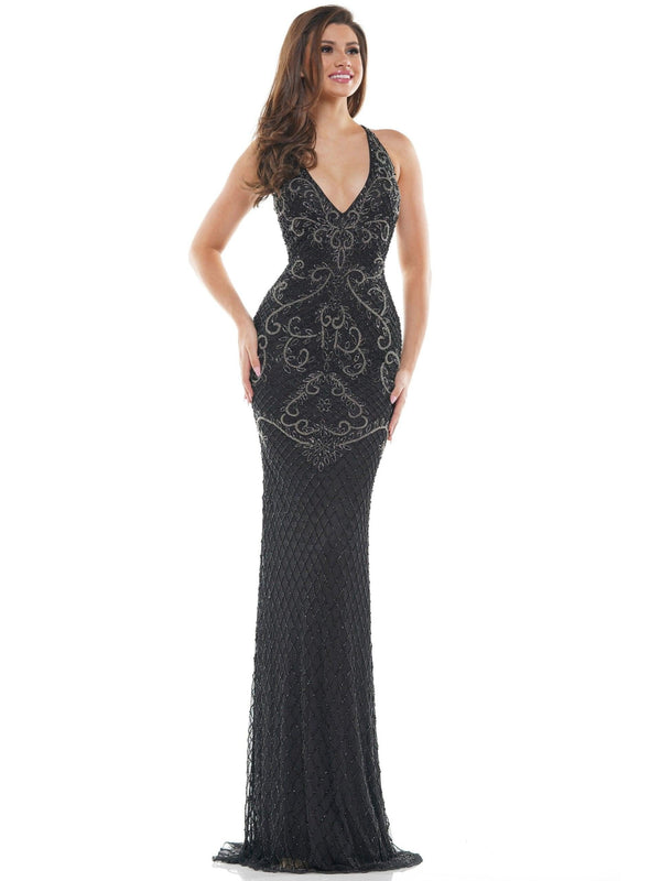 Colors K111 Colors Long Formal Fitted Prom Dress