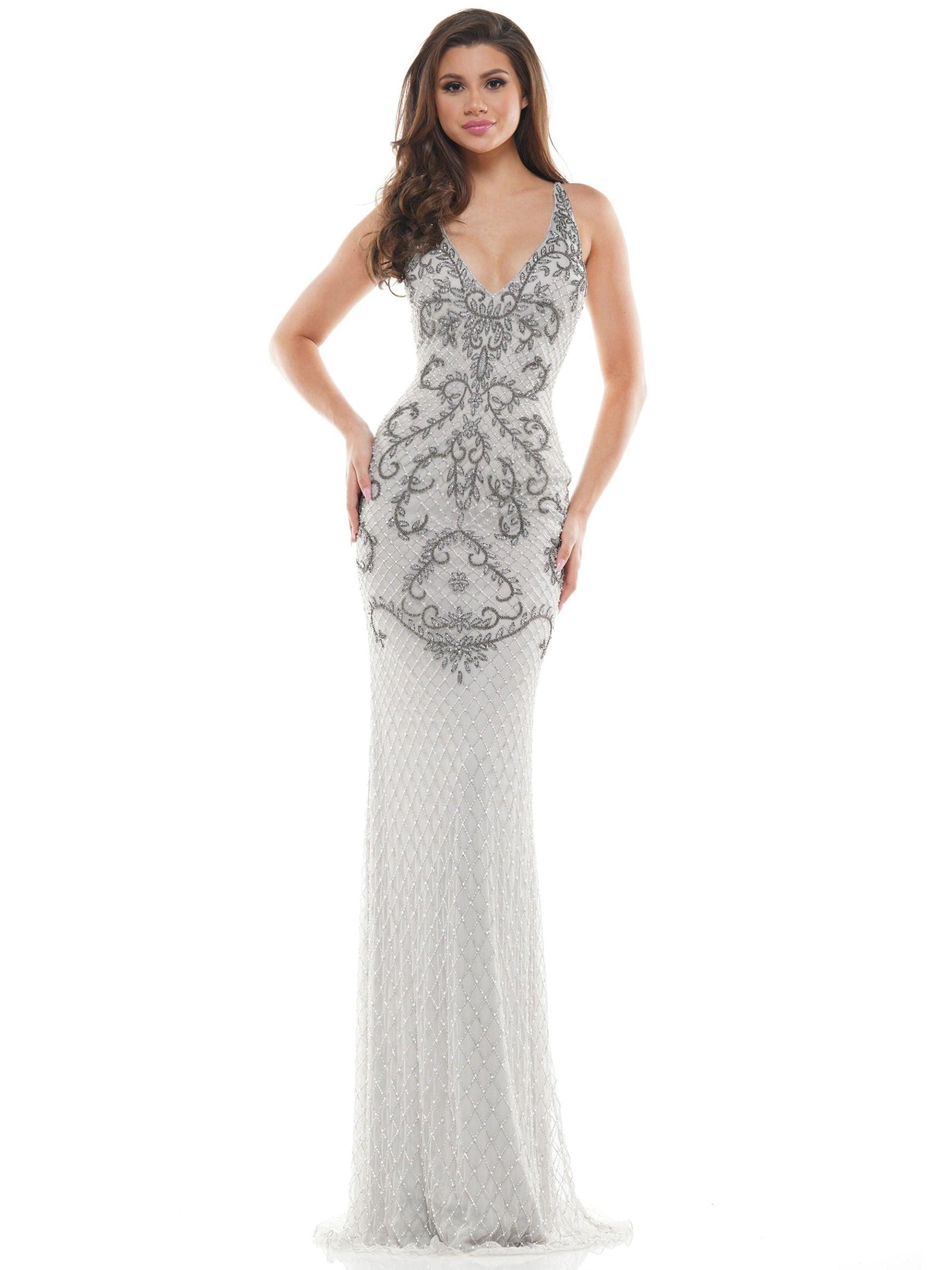 Colors Long Formal Fitted Prom Dress 111 - The Dress Outlet