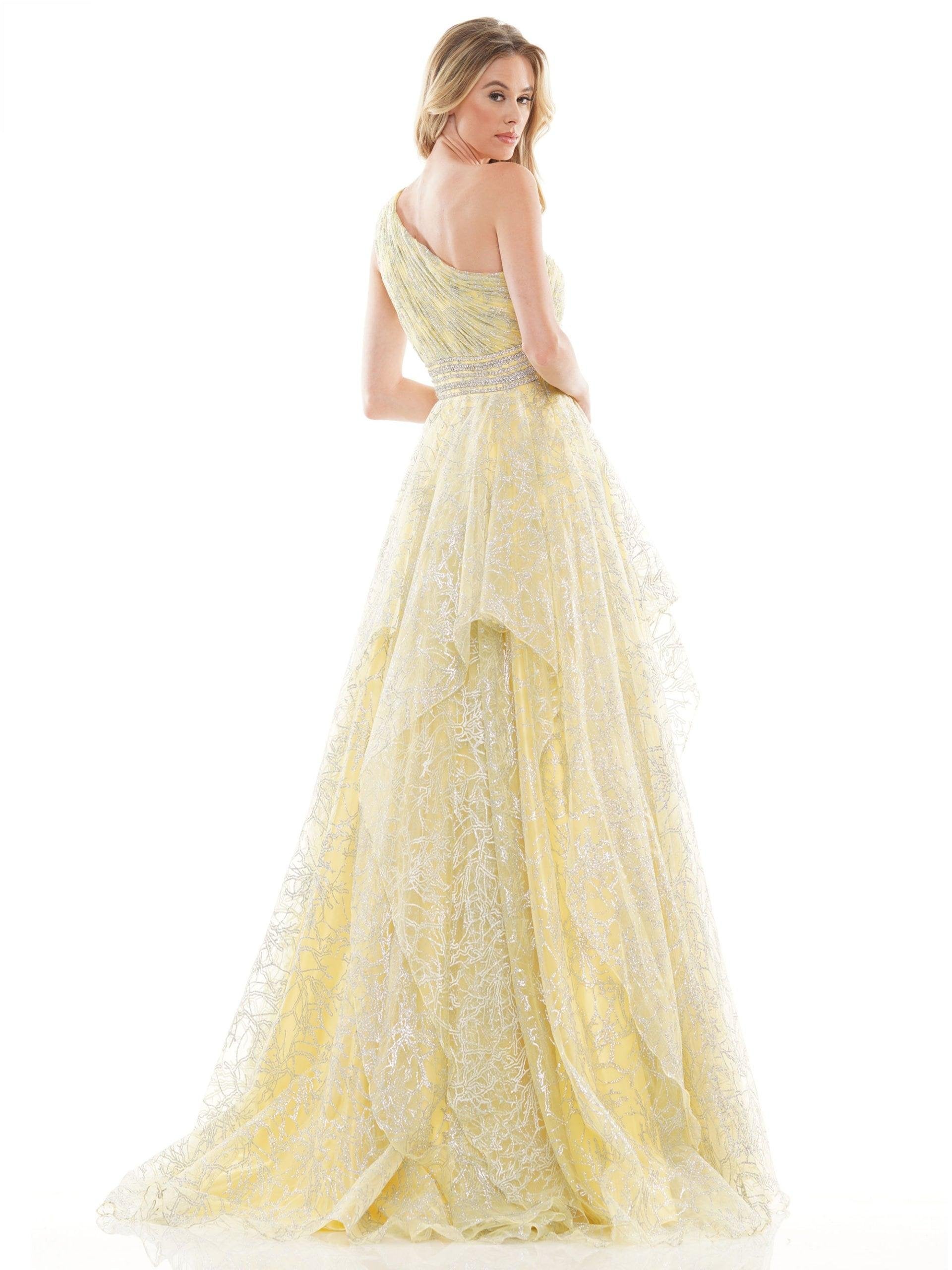 Colors Long Formal Glitter Mesh Prom Dress 2650 - The Dress Outlet