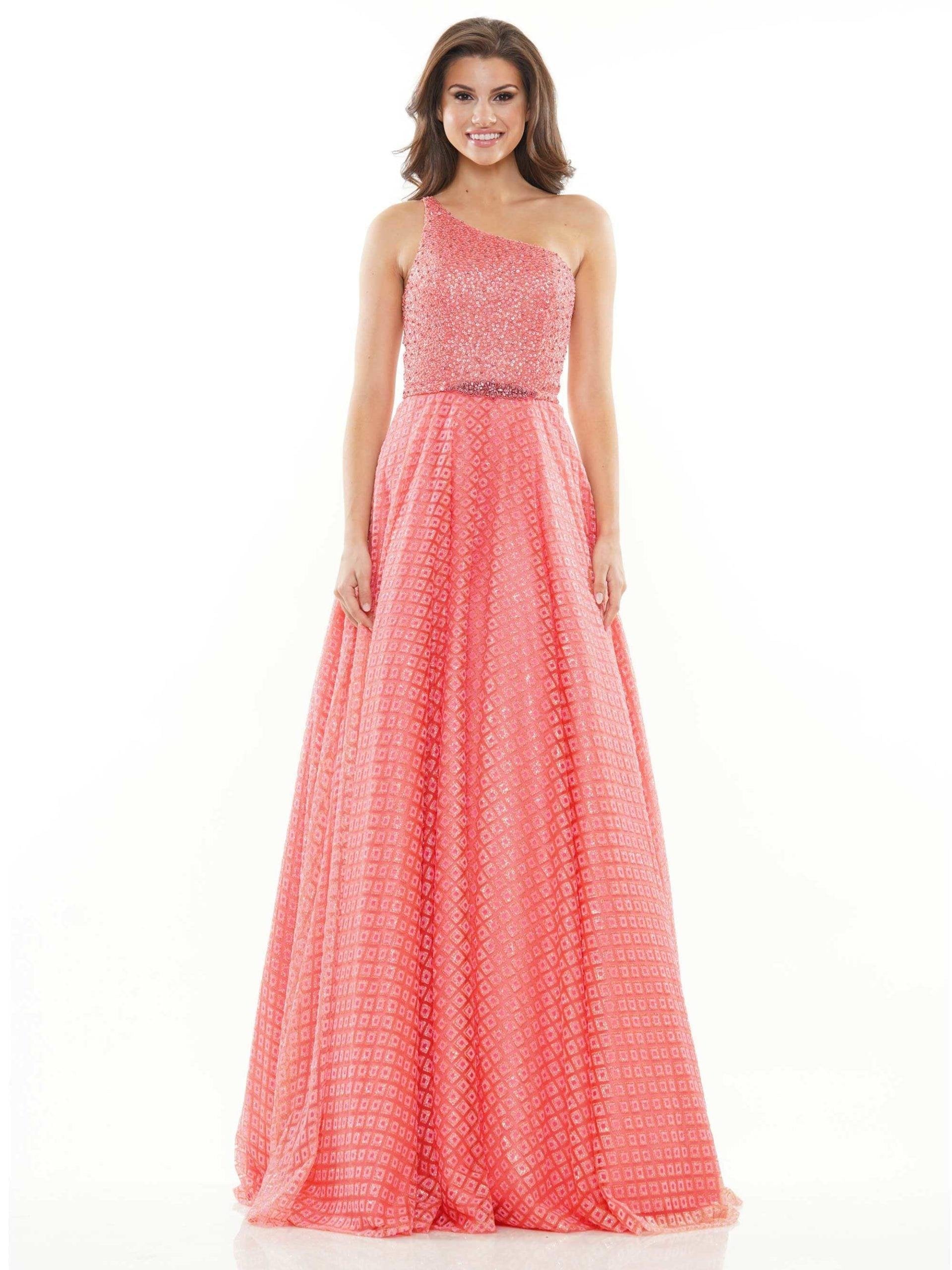 Colors Long Formal Glitter Prom Ball Gown 2670 - The Dress Outlet