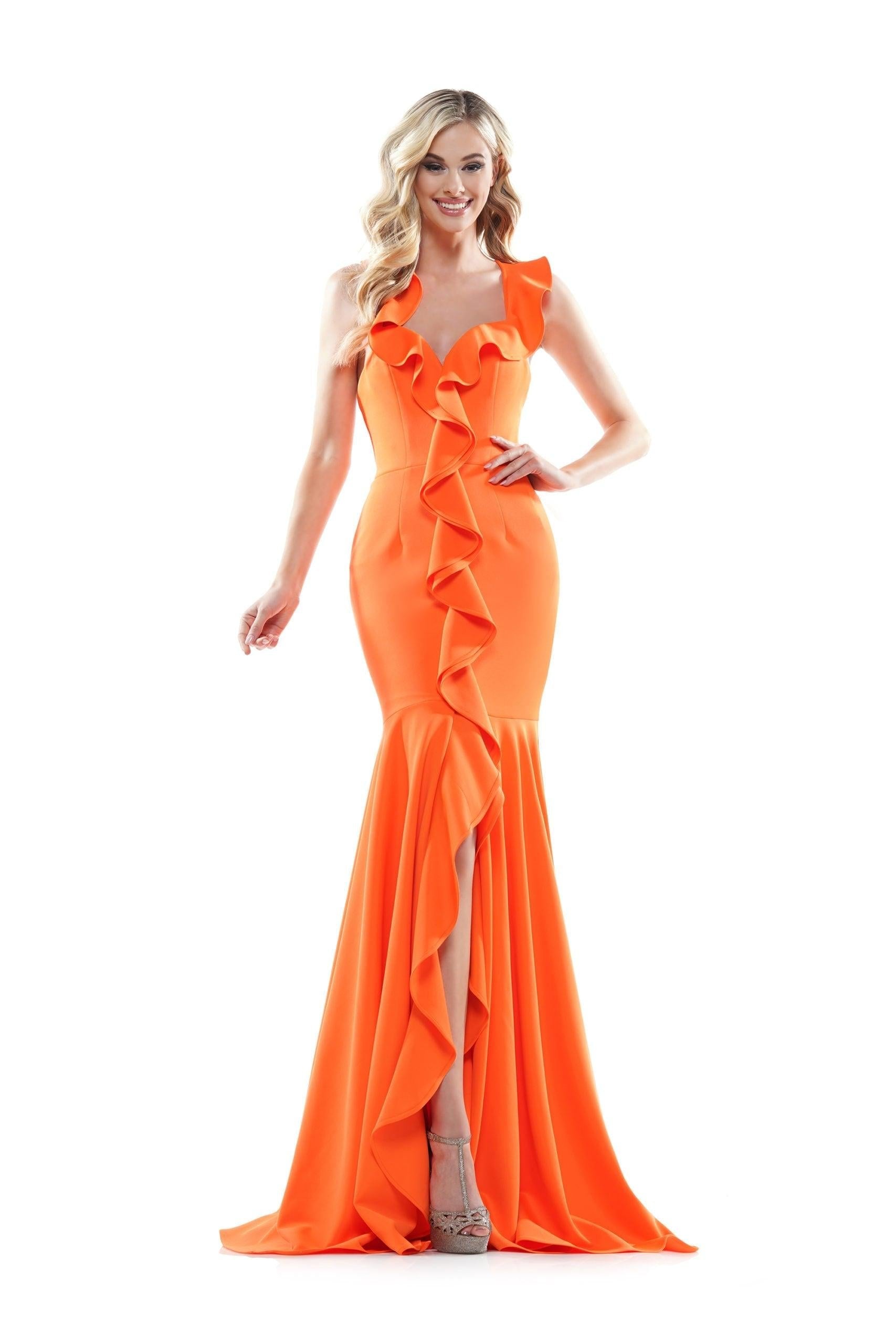 Colors Long Formal Mermaid Fit Prom Dress 2386 - The Dress Outlet
