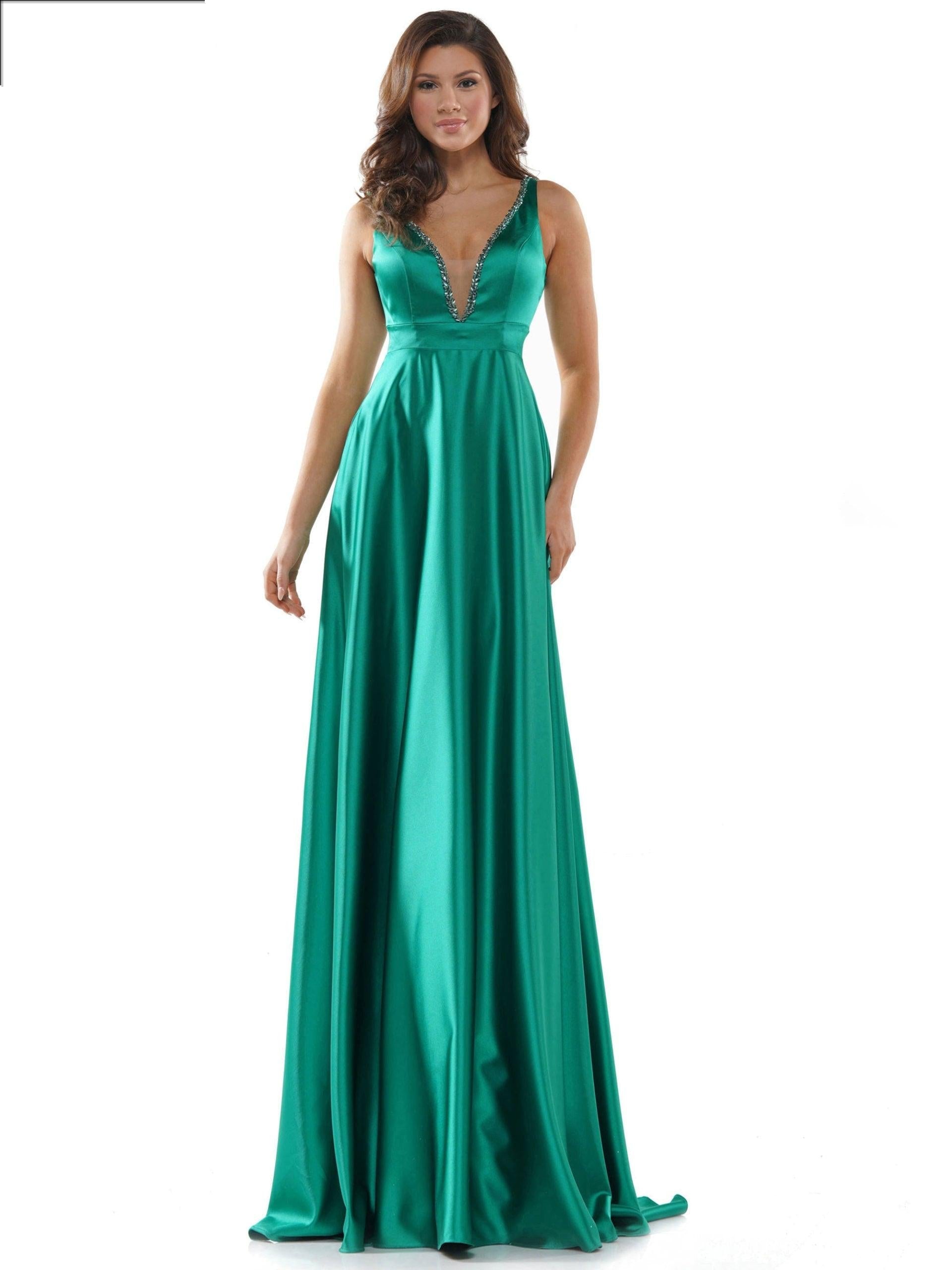 Colors Long Formal Sleeveless Beaded Prom Gown 2578 - The Dress Outlet