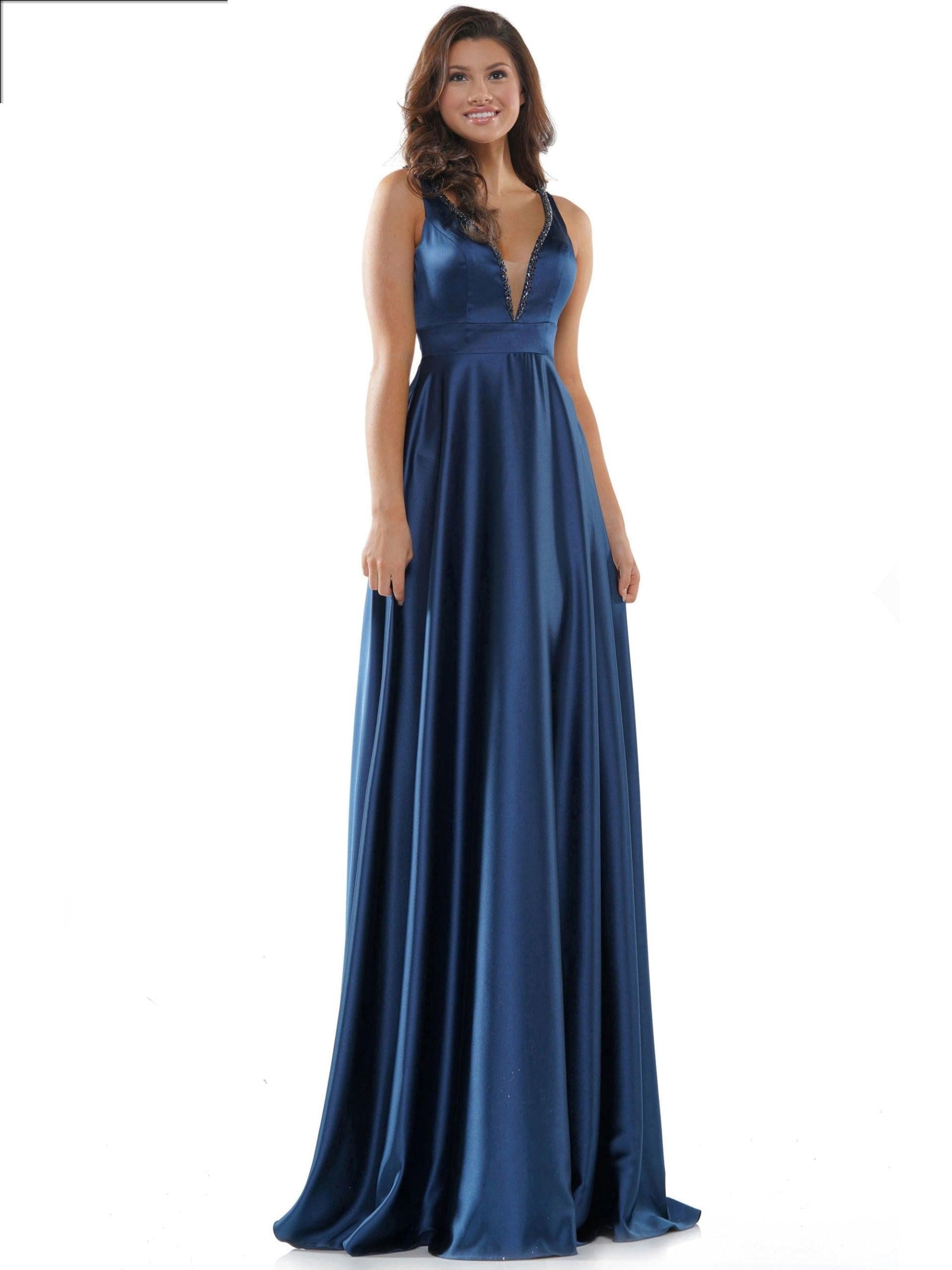 Colors Long Formal Sleeveless Beaded Prom Gown 2578 - The Dress Outlet