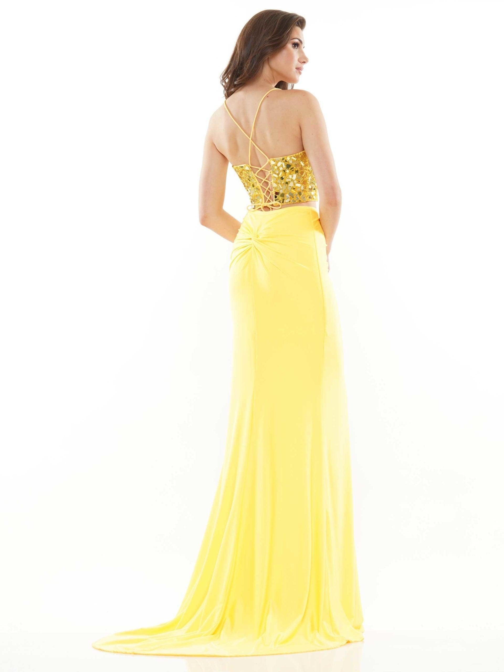 Colors Long Formal Two Piece Beaded Prom Dress 2688 - The Dress Outlet