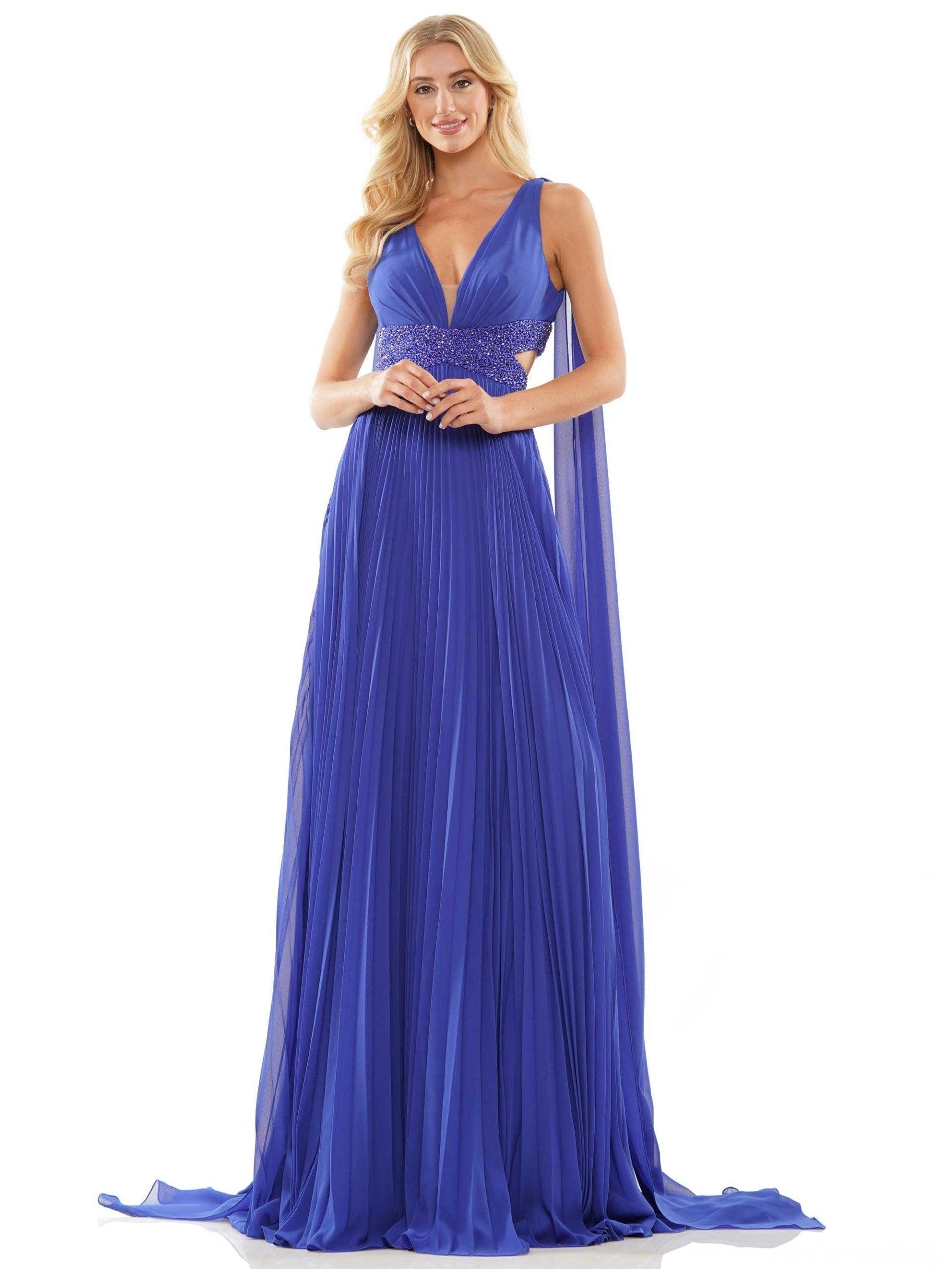 Colors Long Sleeveless Evening Dress 2895 - The Dress Outlet