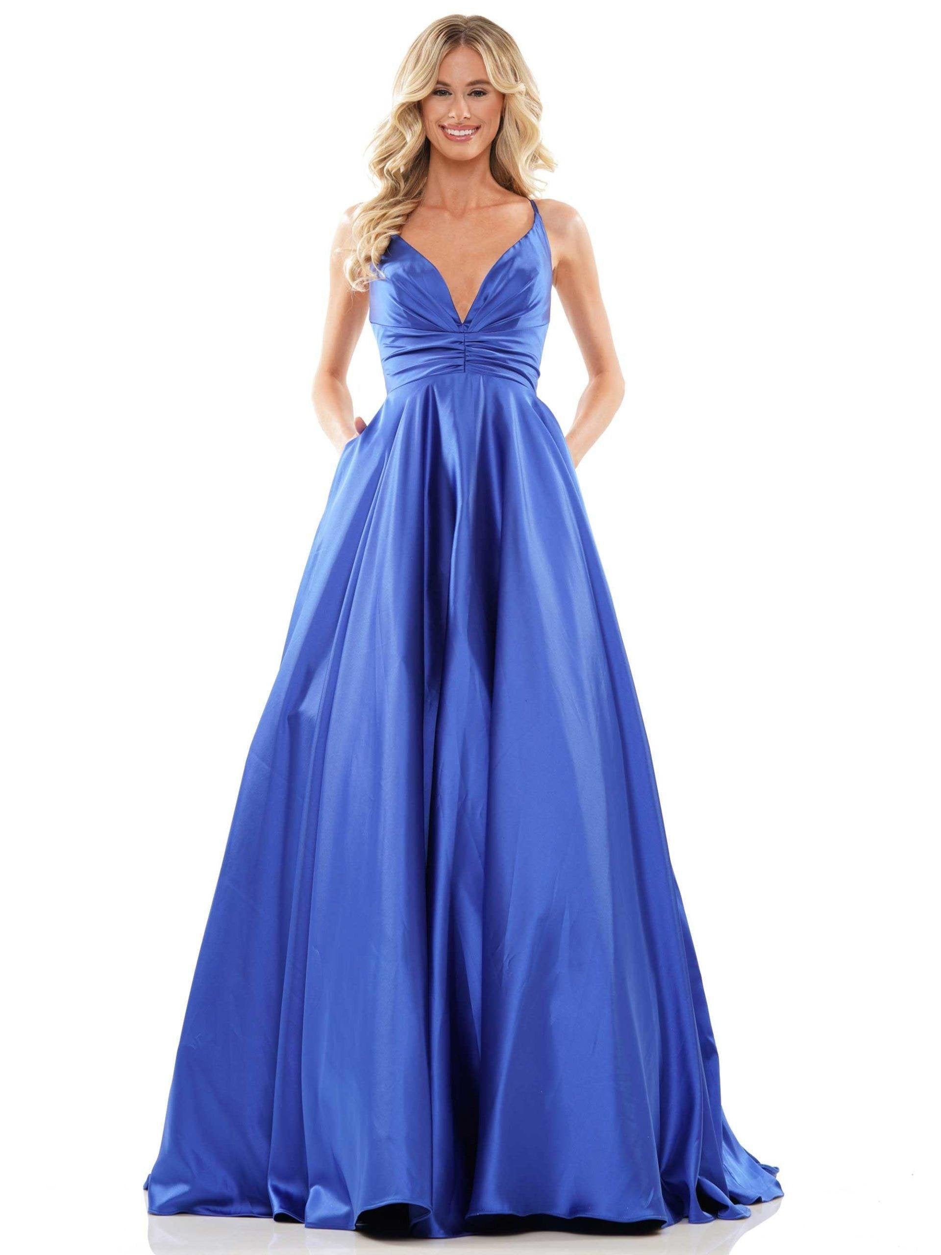 Colors Long Sleeveless Evening Dress G1089 - The Dress Outlet