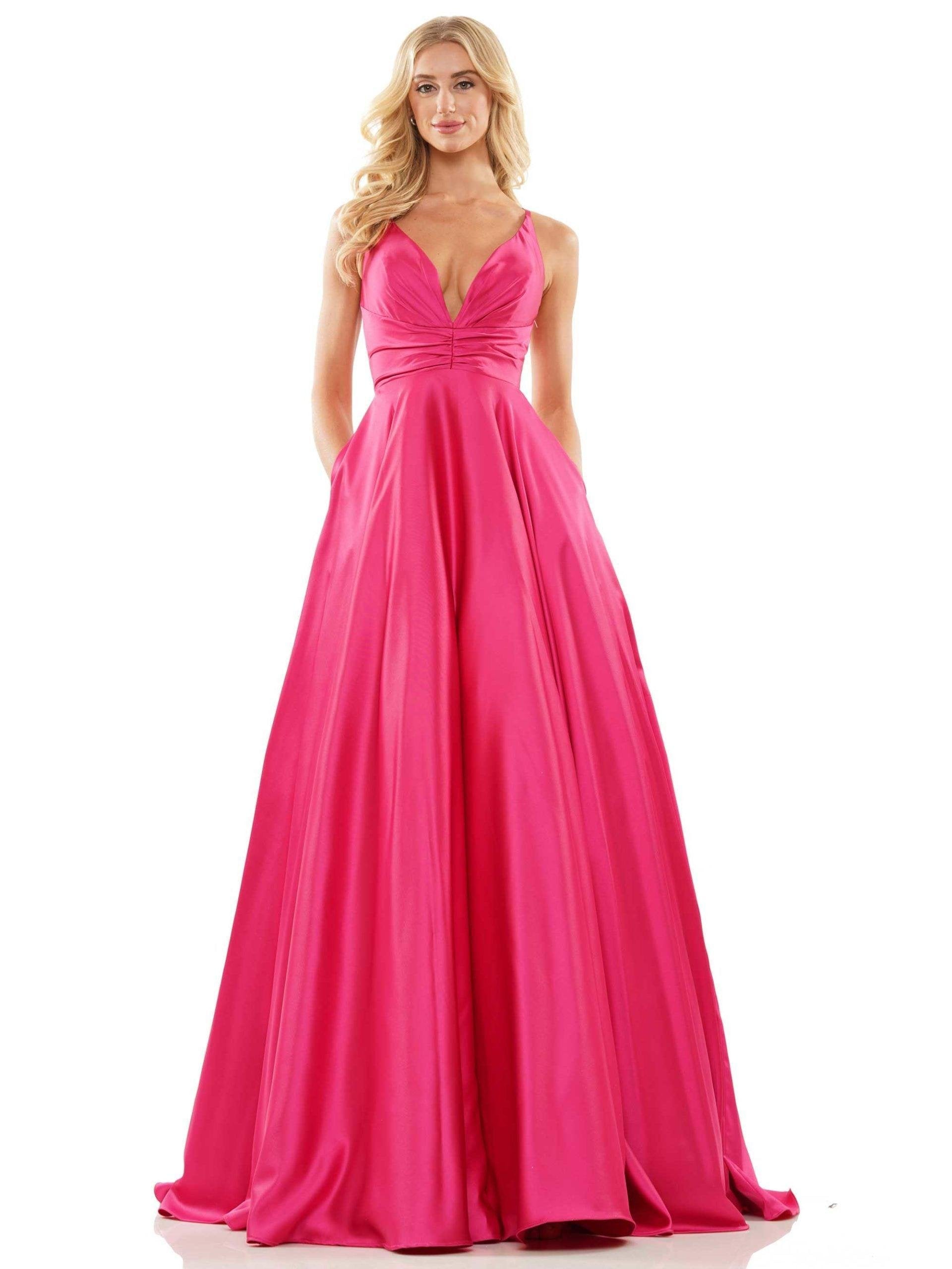 Colors Long Sleeveless Evening Dress G1089 - The Dress Outlet