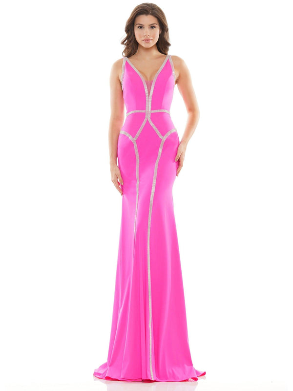 Colors 2696 Colors Long Sleeveless Formal Beaded Dress