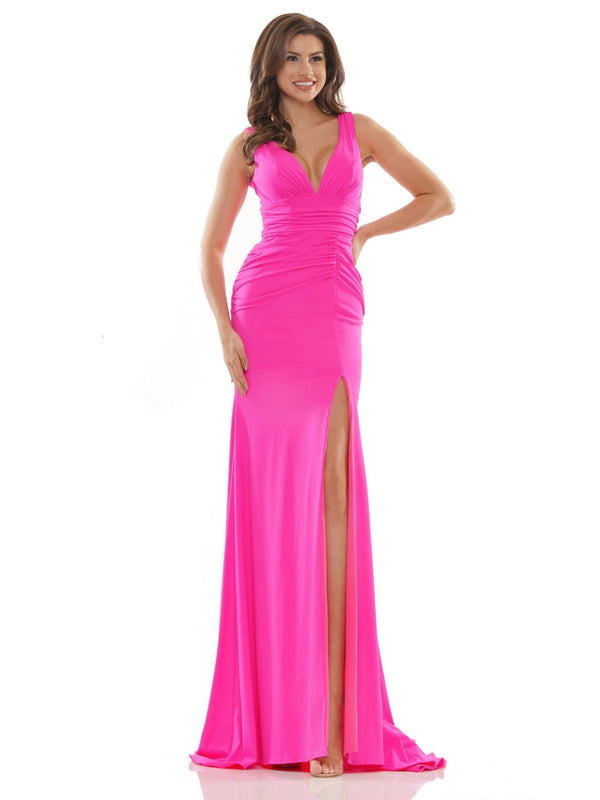 Colors 2694 Colors Long Sleeveless Formal Fitted Dress