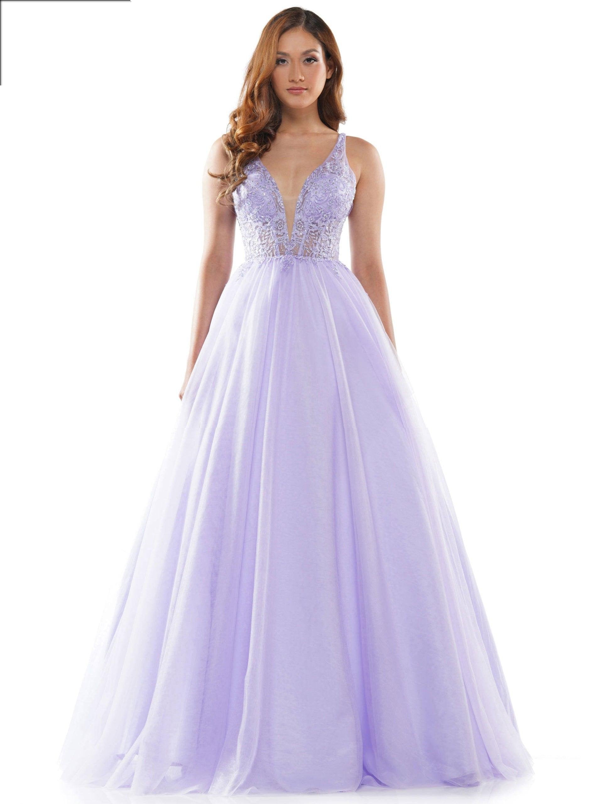 Colors Long Sleeveless Formal Prom Dress 2619 - The Dress Outlet