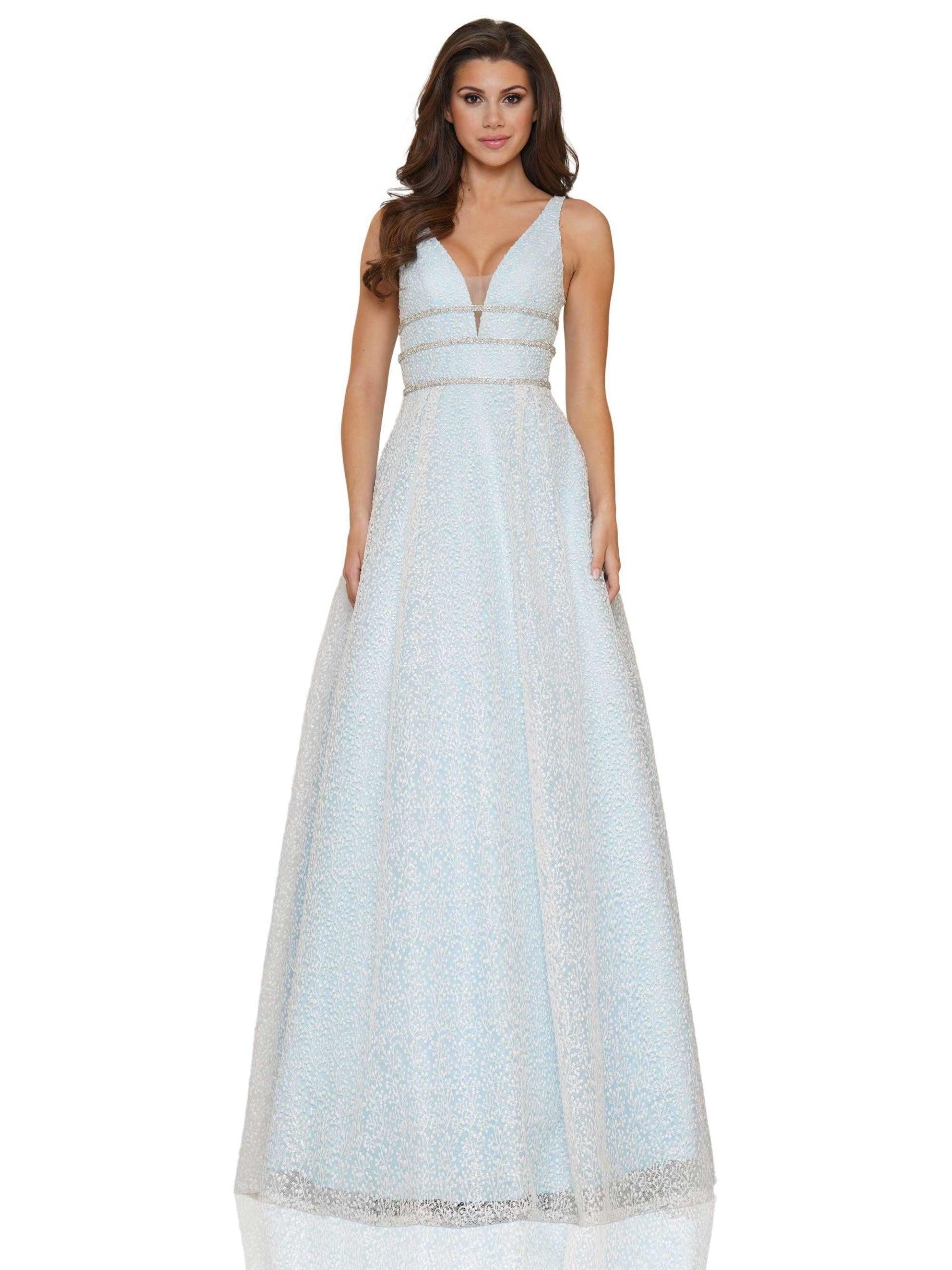 Colors Long Sleeveless Lace Prom Ball Gown 2774 - The Dress Outlet