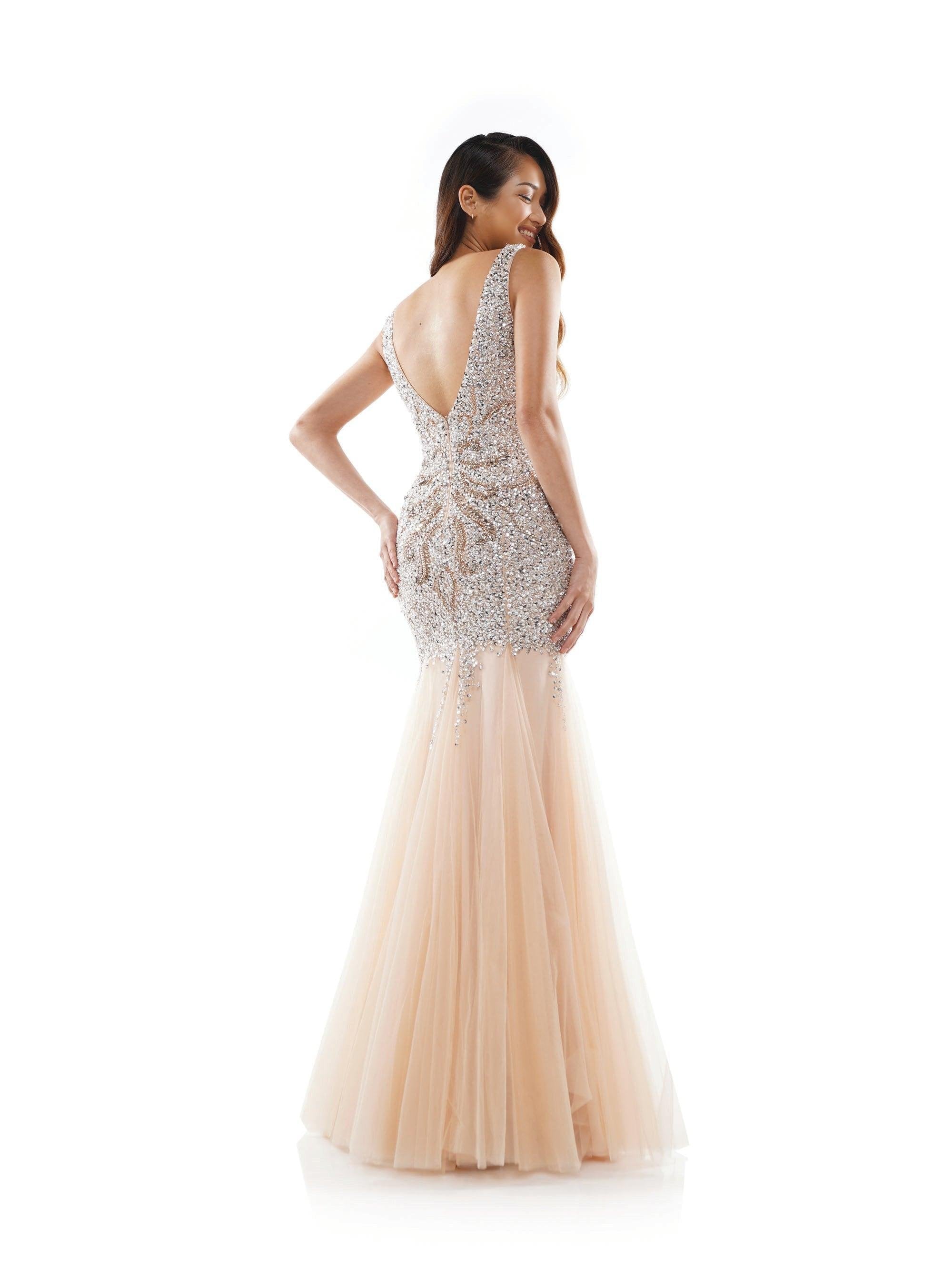 Colors Long Sleeveless Mermaid Prom Gown 697 - The Dress Outlet