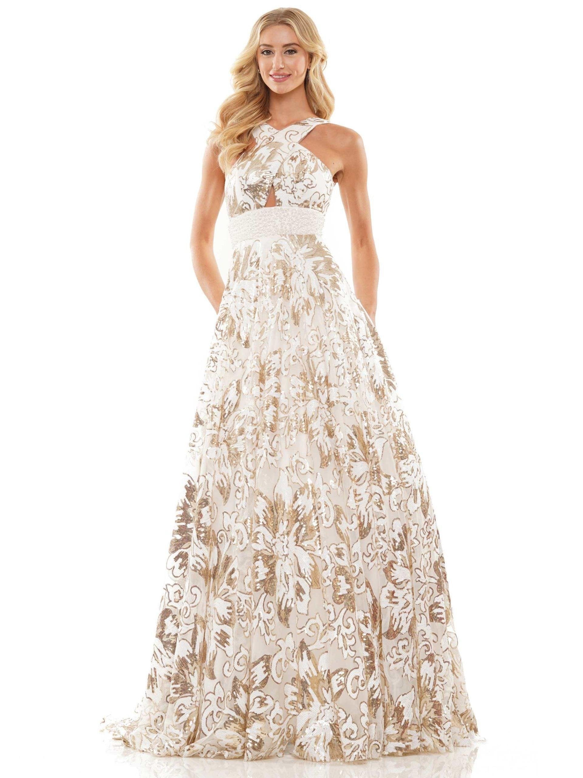 Colors Long Sleeveless Prom Dress 2918 - The Dress Outlet
