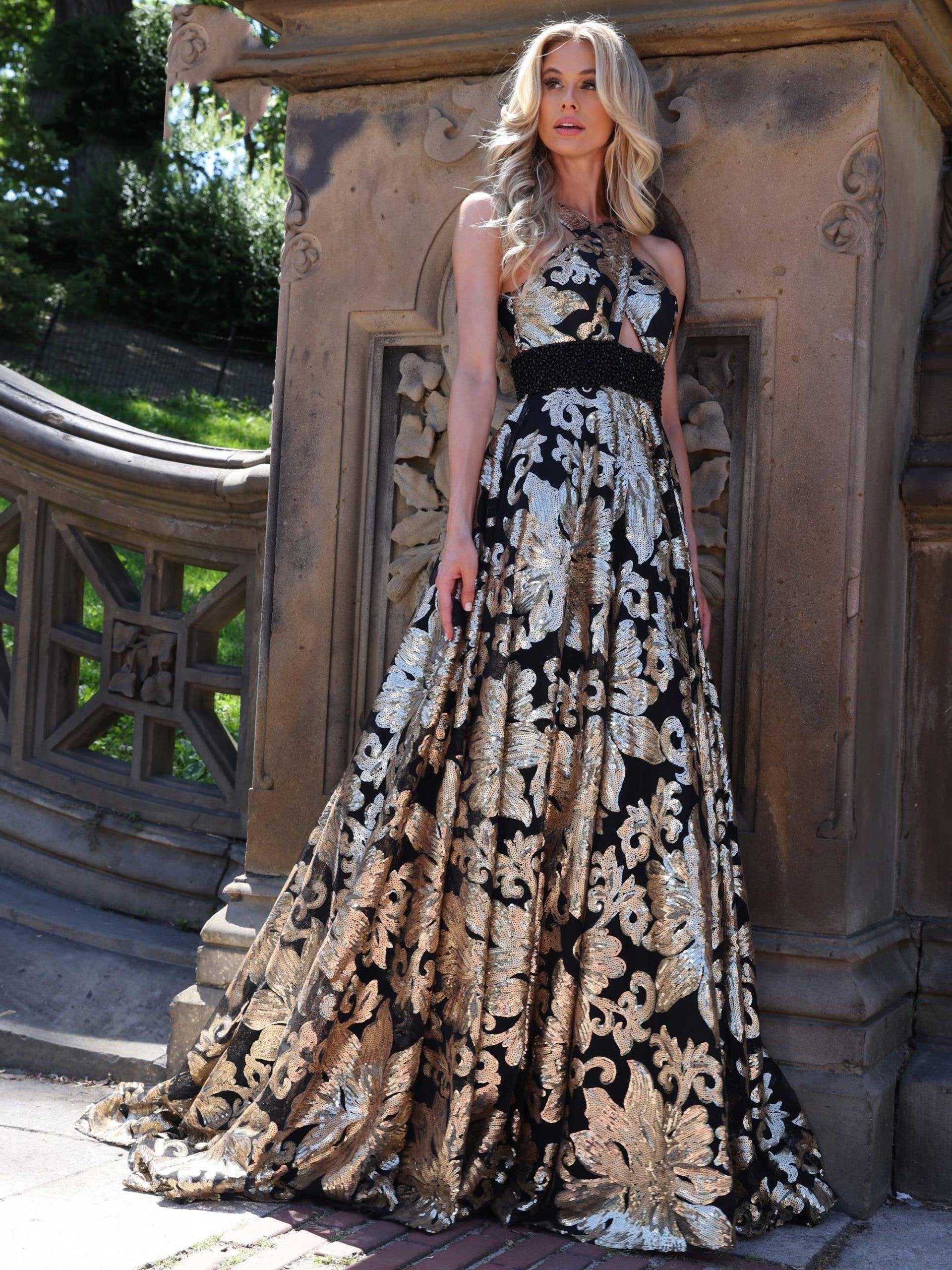 Colors Long Sleeveless Prom Dress 2918 - The Dress Outlet